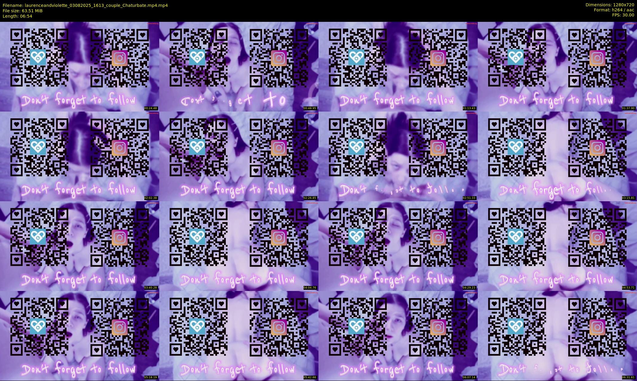 laurenceandviolette — 7 minute Chaturbate couple cam show recording, 720p, Aug 3, 2025