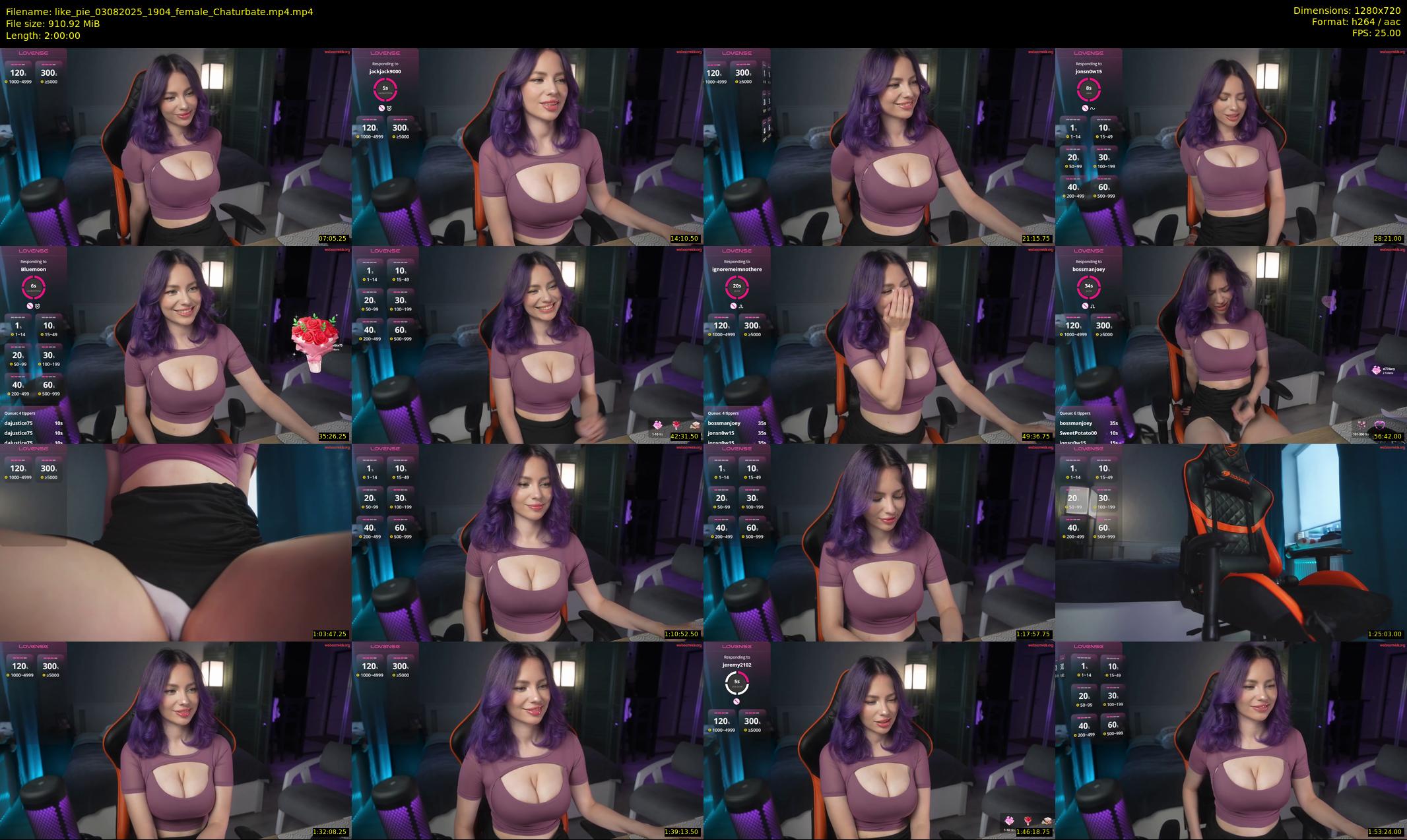 like_pie — 120 minute Chaturbate couple cam show recording, 720p, Aug 3, 2025