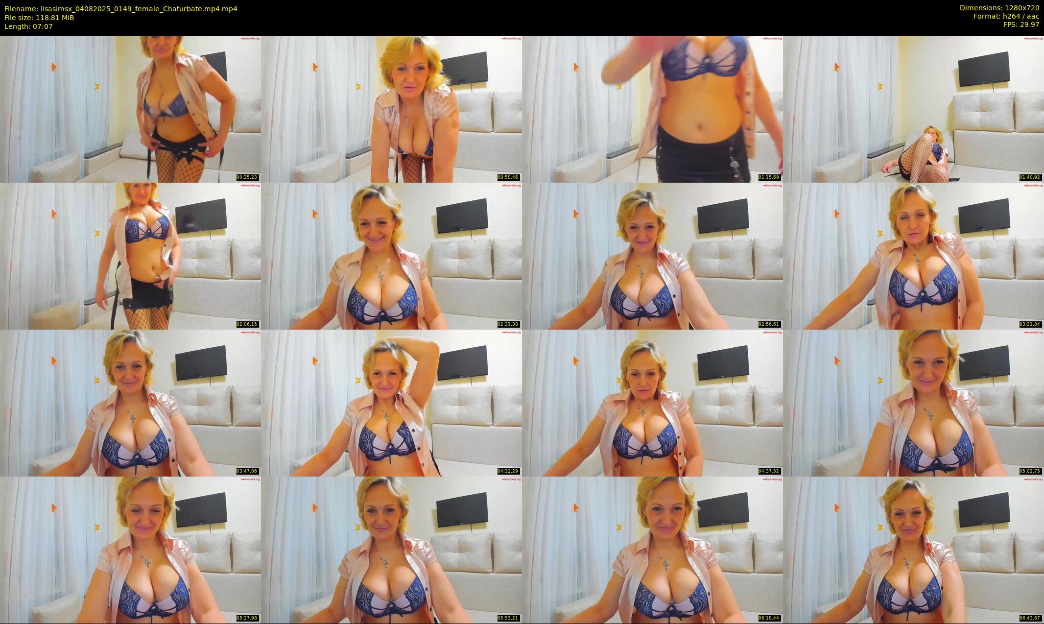 lisasimsx — 8 minute Chaturbate female cam show recording, 720p, Aug 4, 2025