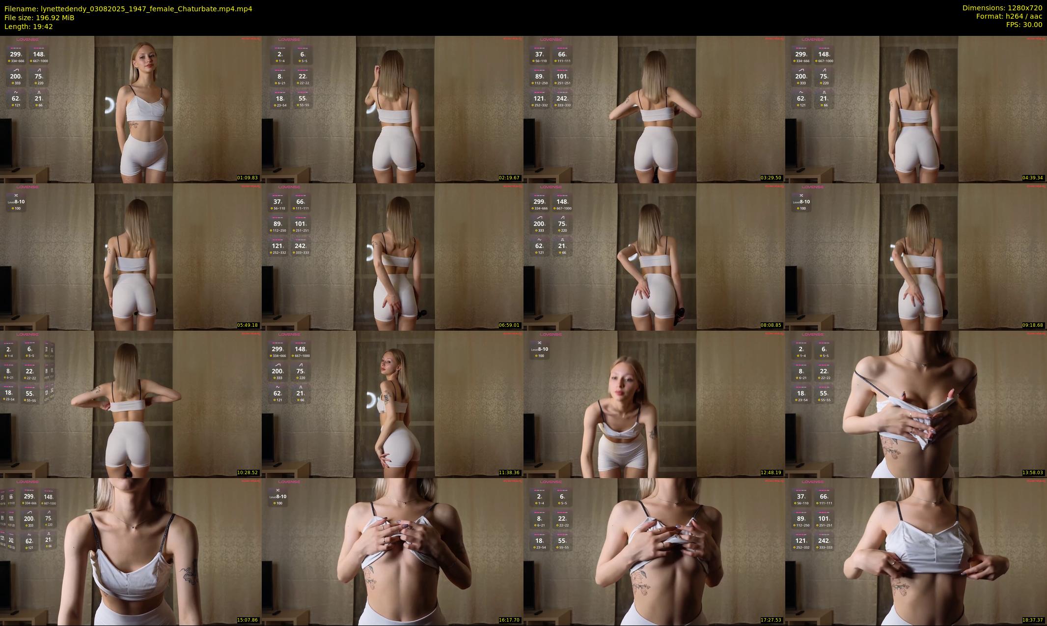 lynettedendy — 20 minute Chaturbate female cam show recording, 720p, Aug 3, 2025