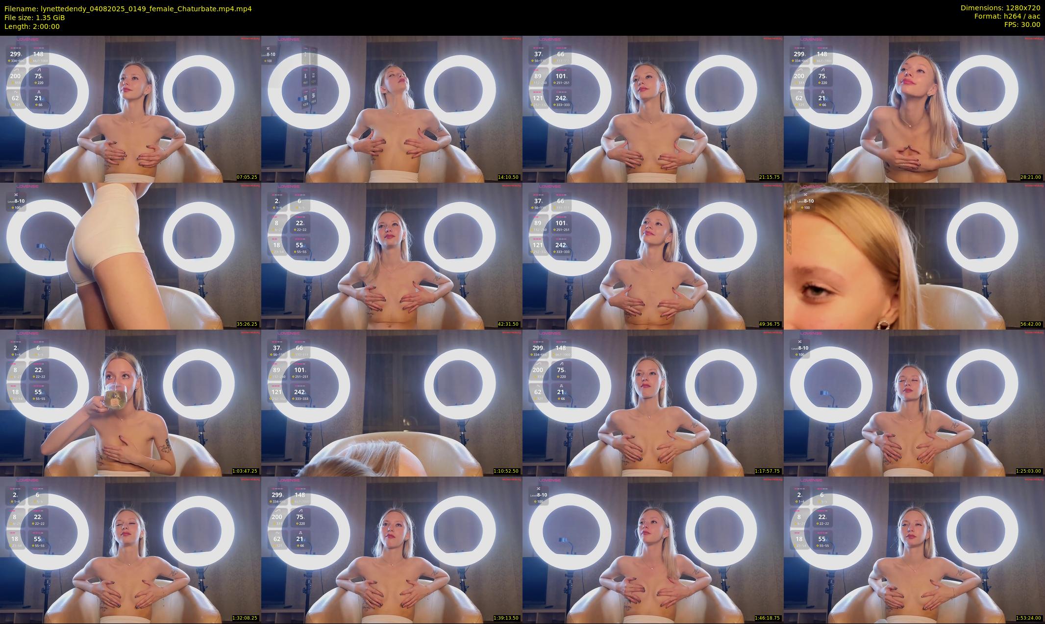 lynettedendy — 120 minute Chaturbate female cam show recording, 720p, Aug 4, 2025