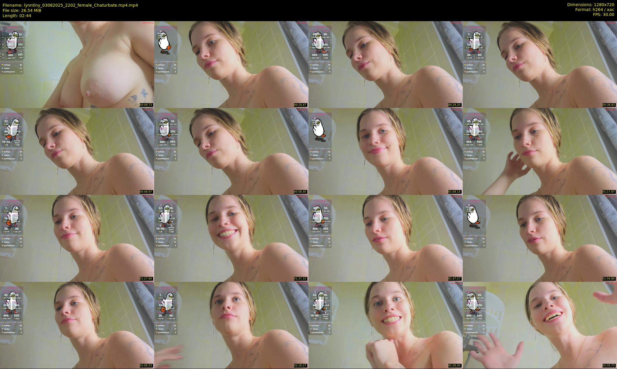 lynntiny — 3 minute Chaturbate female cam show recording, 720p, Aug 3, 2025