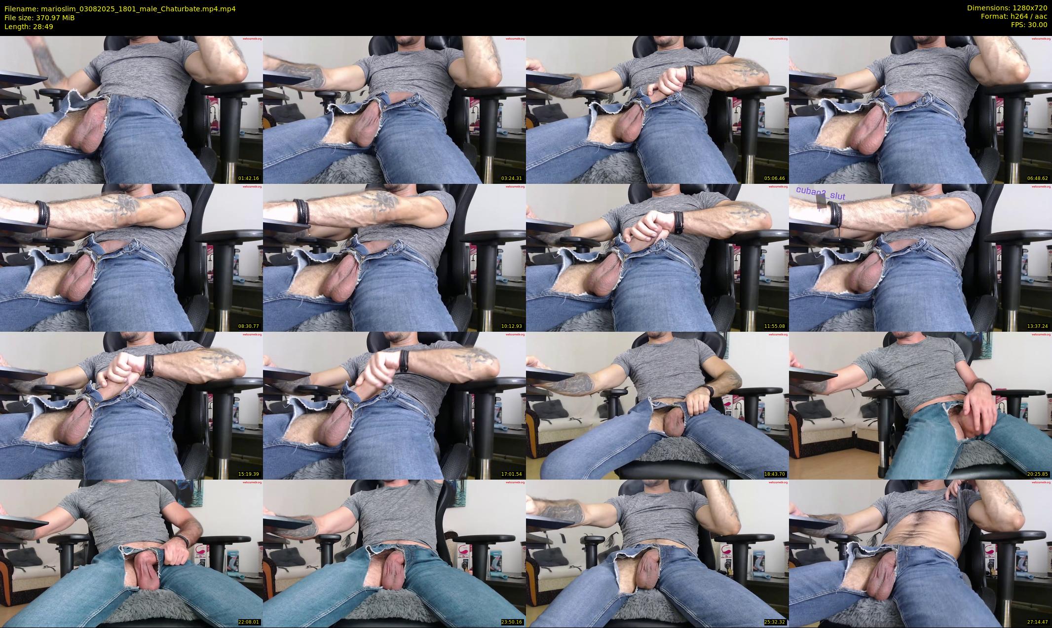 marioslim — 29 minute Chaturbate male cam show recording, 720p, Aug 3, 2025