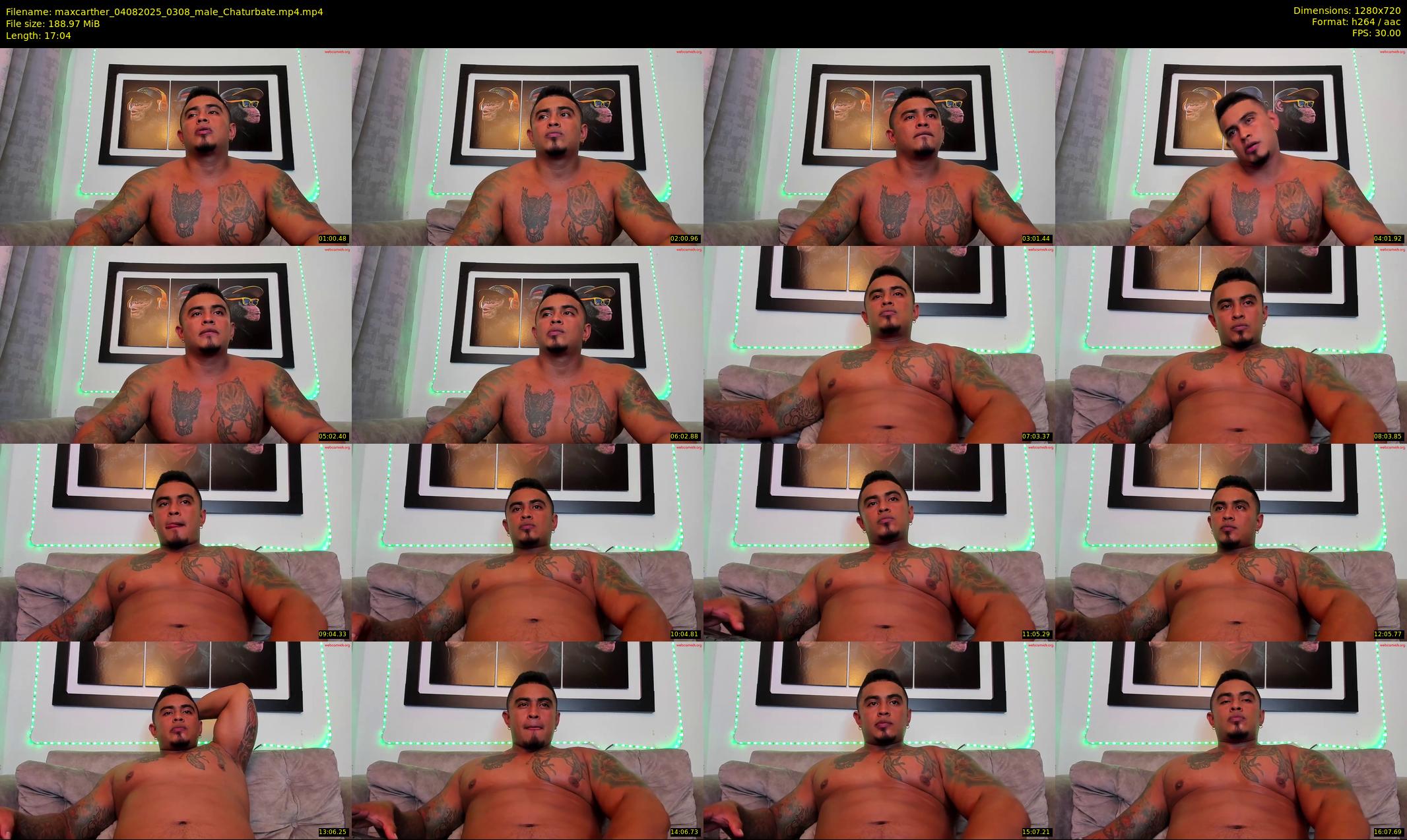 maxcarther — 18 minute Chaturbate male cam show recording, 720p, Aug 4, 2025