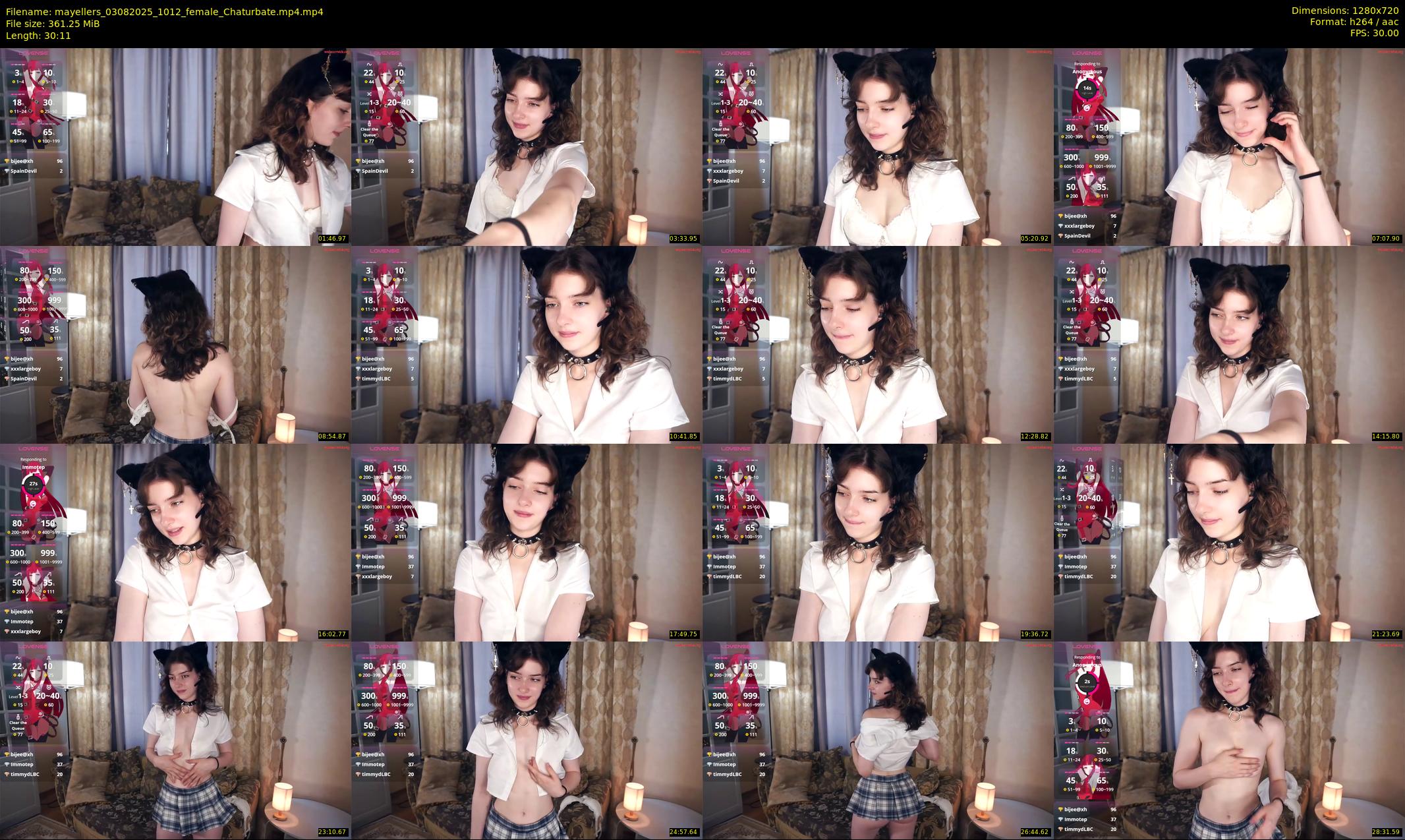 mayellers — 31 minute Chaturbate female cam show recording, 720p, Aug 3, 2025