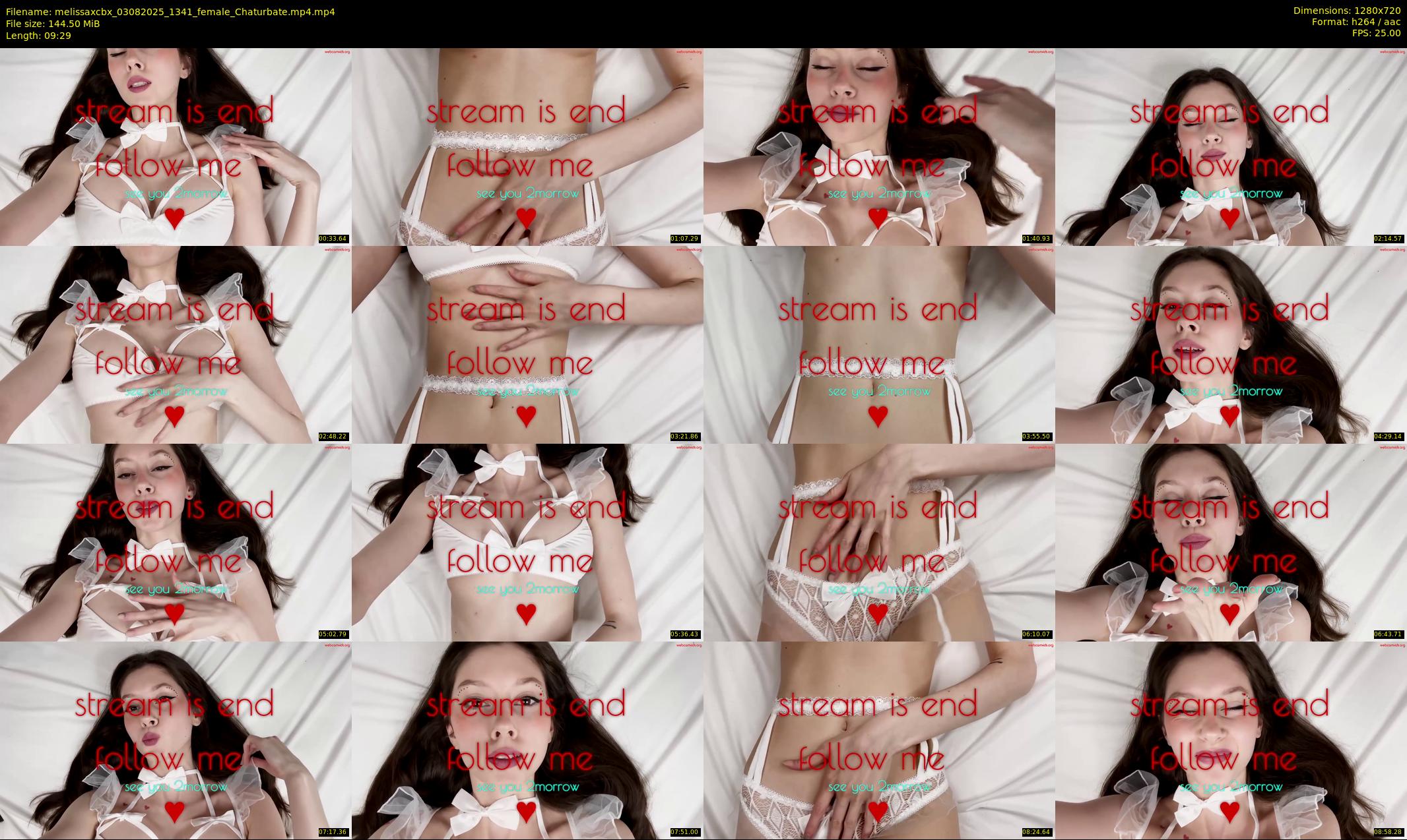 melissaxcbx — 10 minute Chaturbate female cam show recording, 720p, Aug 3, 2025