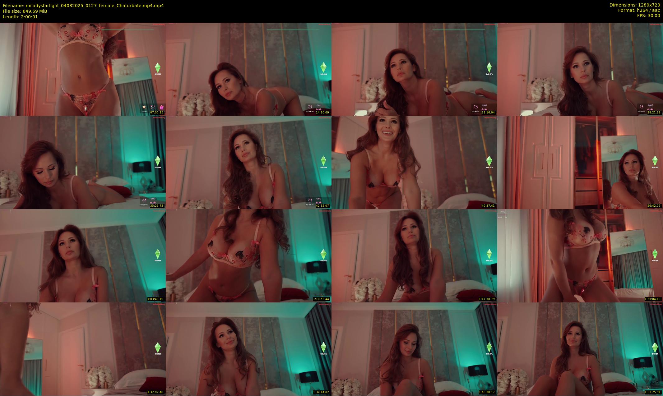 miladystarlight — 121 minute Chaturbate female cam show recording, 720p, Aug 4, 2025