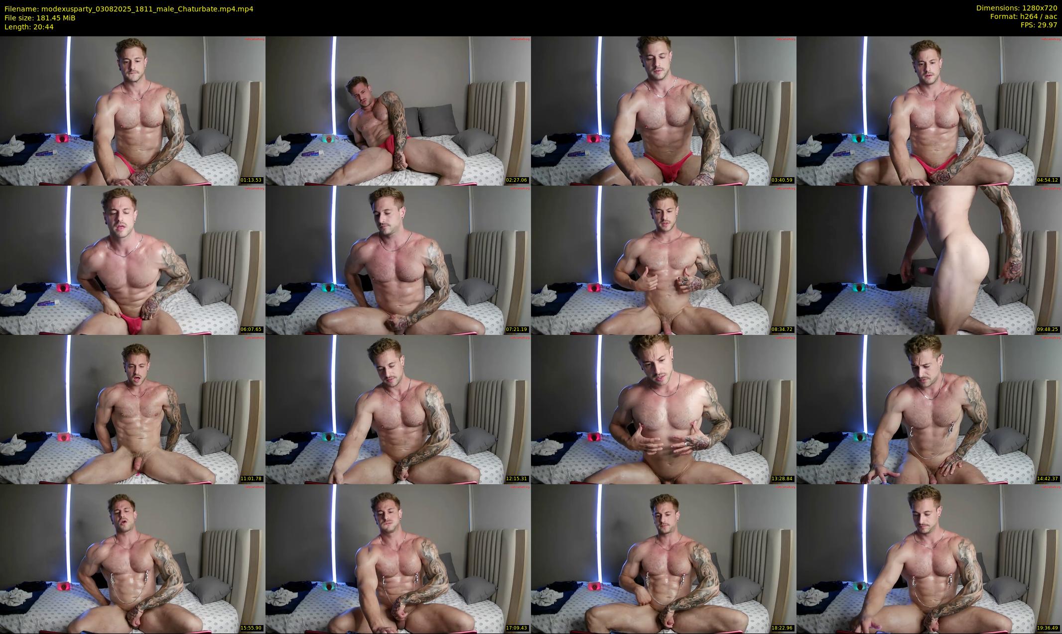 modexusparty — 21 minute Chaturbate male cam show recording, 720p, Aug 3, 2025