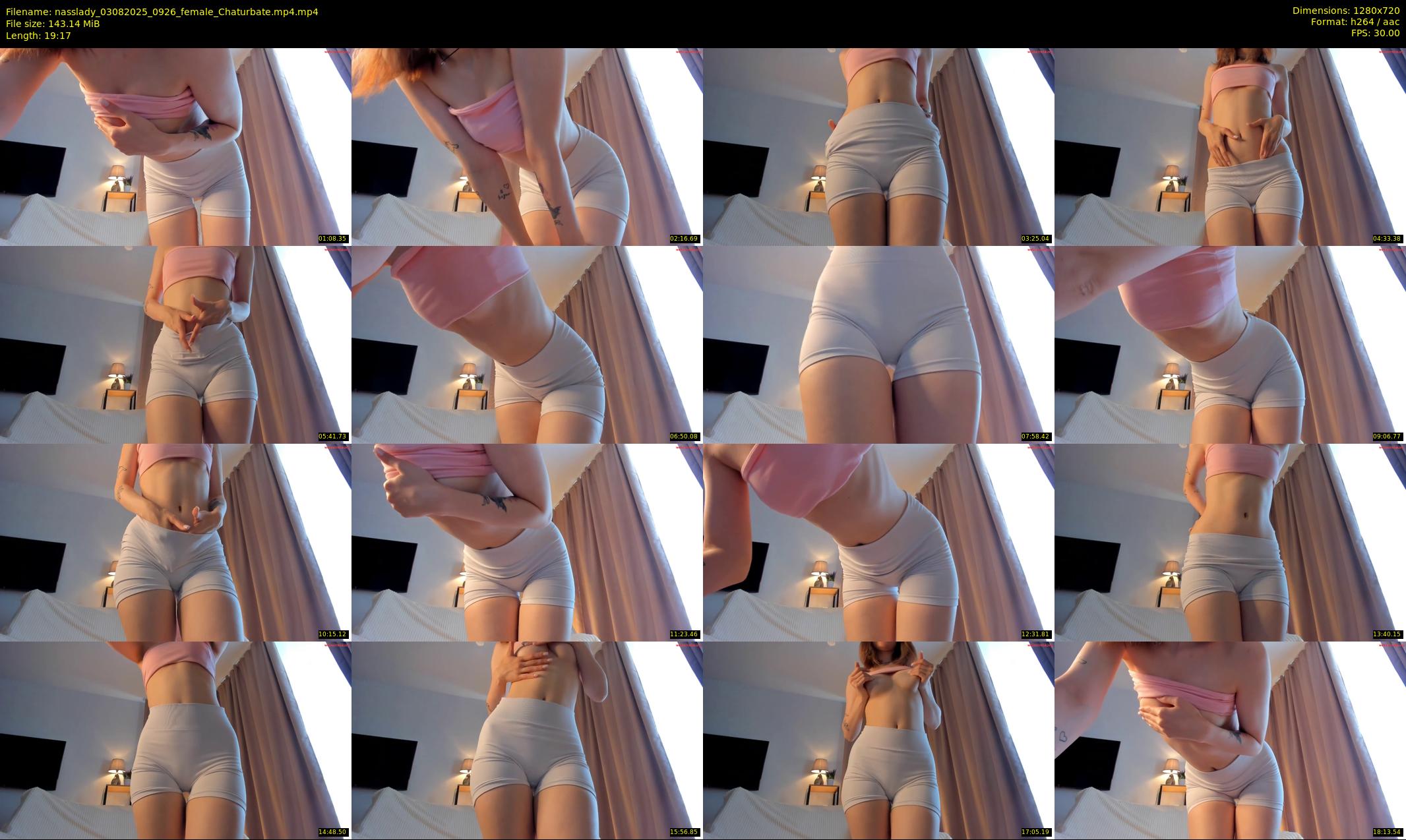 nasslady — 20 minute Chaturbate female cam show recording, 720p, Aug 3, 2025