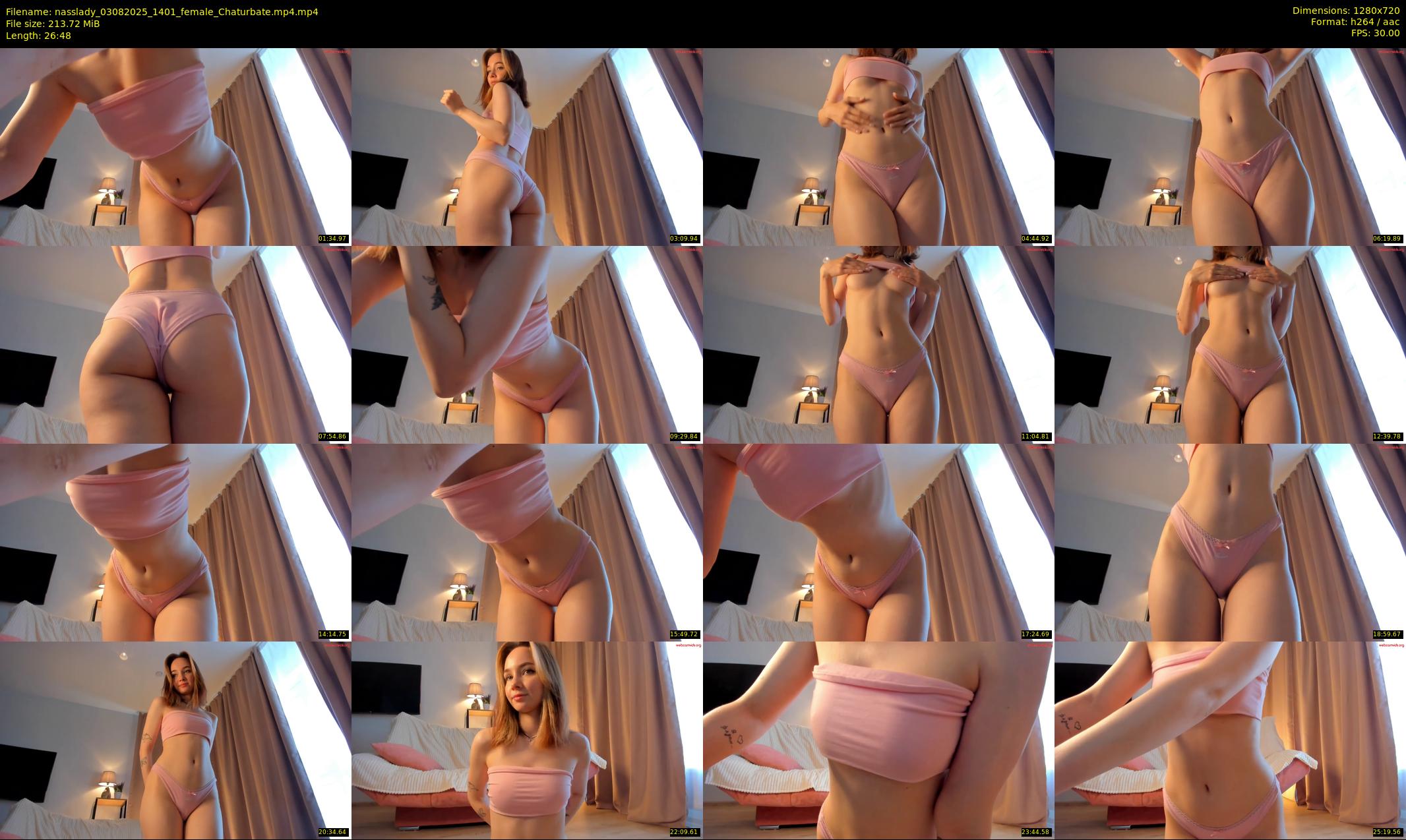 nasslady — 27 minute Chaturbate female cam show recording, 720p, Aug 3, 2025