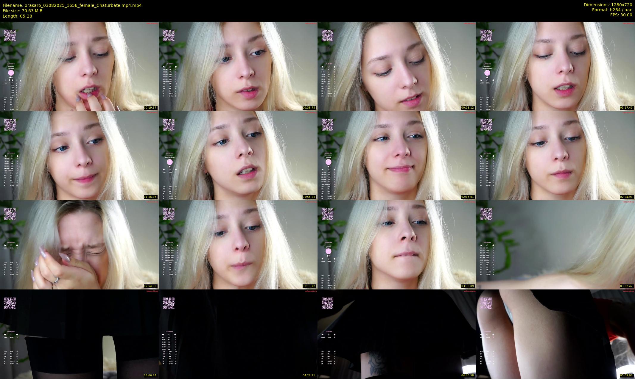 orasaro — 6 minute Chaturbate female cam show recording, 720p, Aug 3, 2025