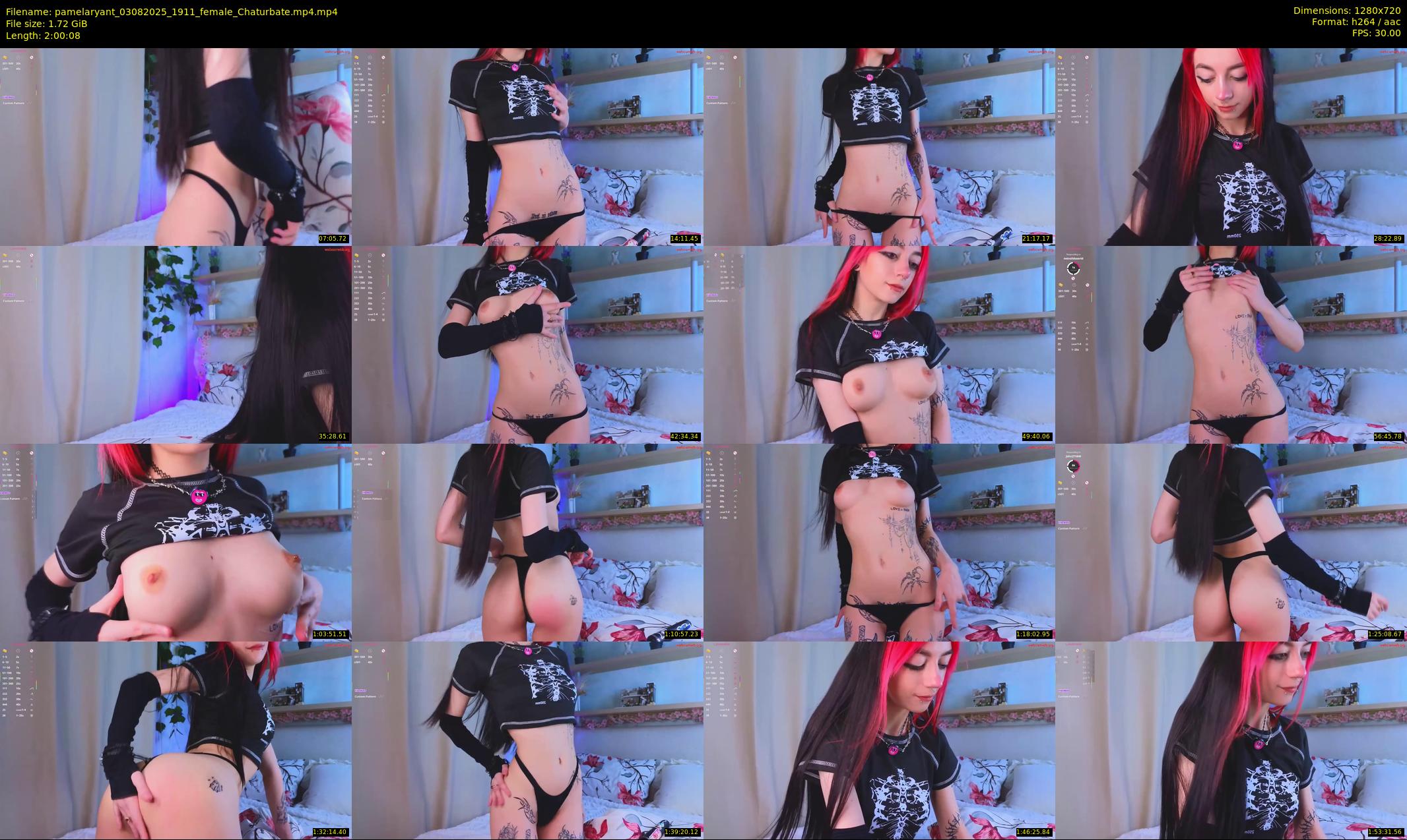 pamelaryant — 121 minute Chaturbate female cam show recording, 720p, Aug 3, 2025