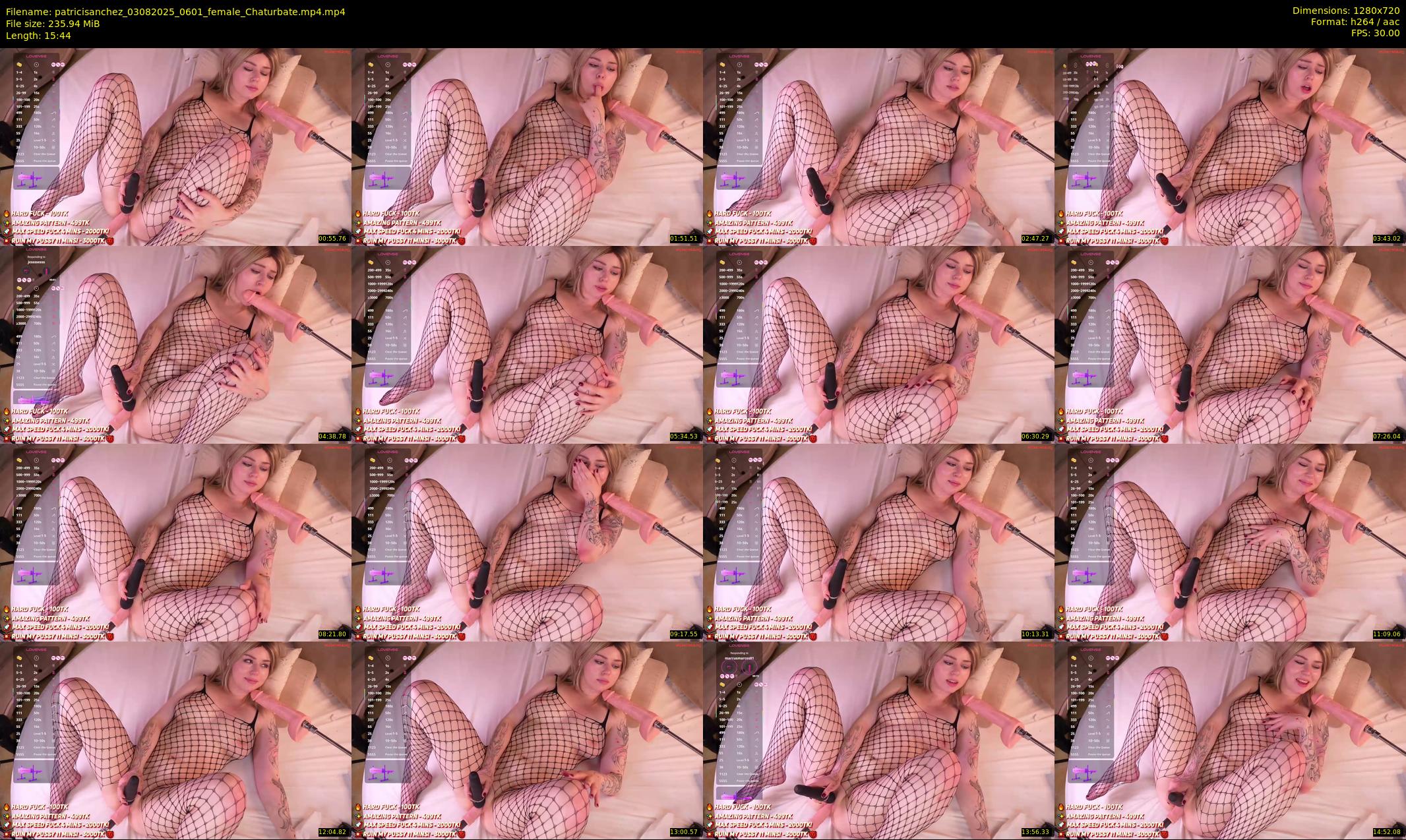 patricisanchez — 16 minute Chaturbate female cam show recording, 720p, Aug 3, 2025