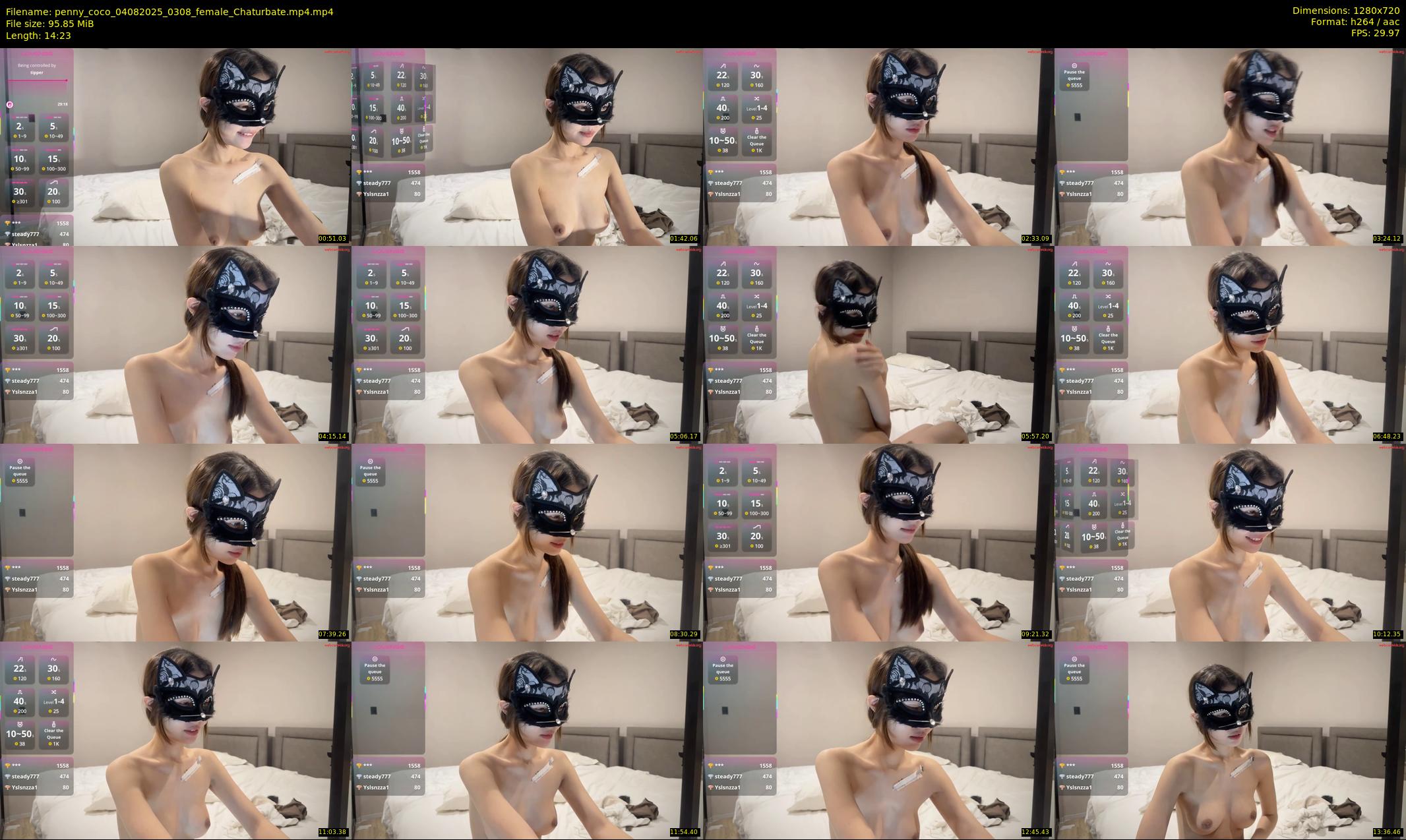 penny_coco — 15 minute Chaturbate female cam show recording, 720p, Aug 4, 2025
