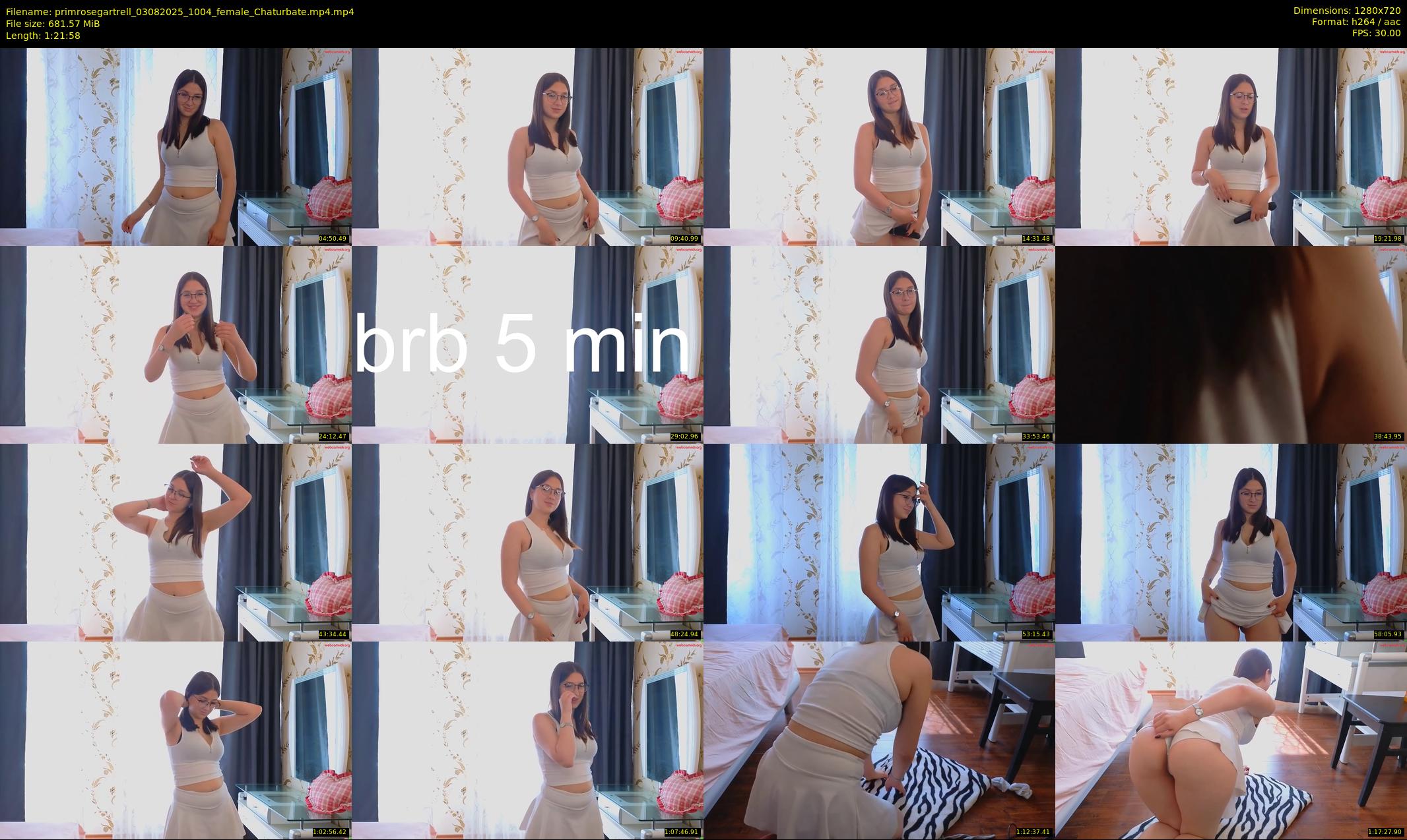 primrosegartrell — 82 minute Chaturbate female cam show recording, 720p, Aug 3, 2025