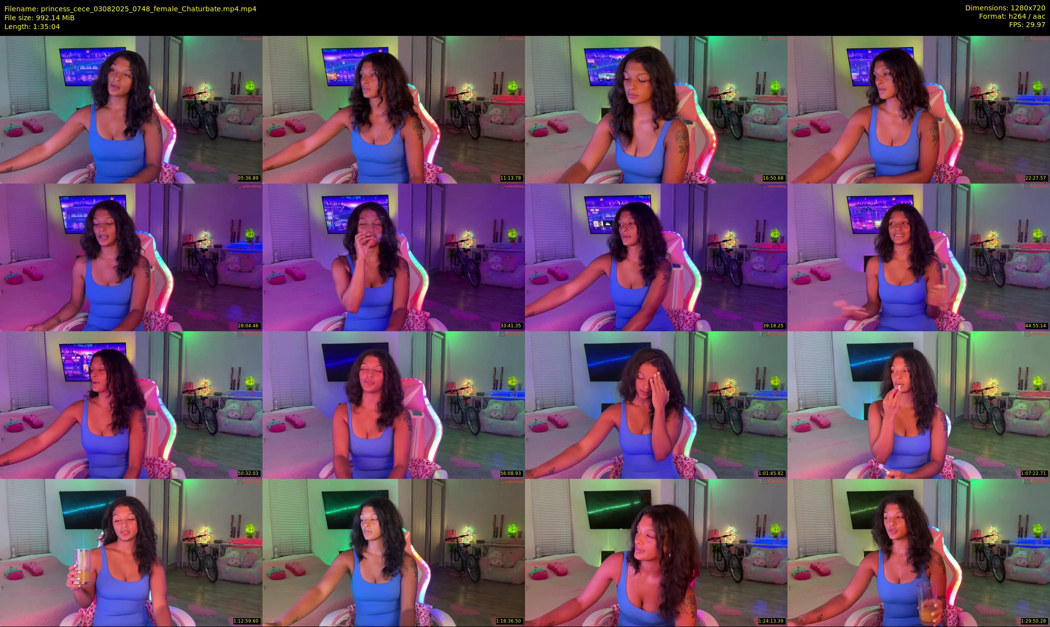 princess_cece — 96 minute Chaturbate female cam show recording, 720p, Aug 3, 2025