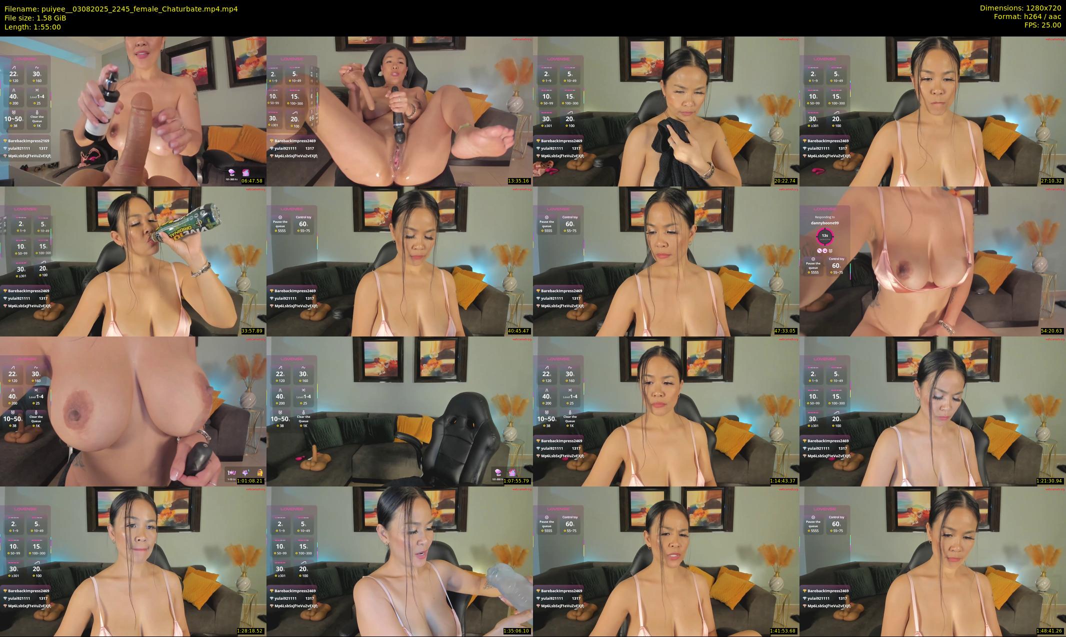 puiyee_ — 115 minute Chaturbate female cam show recording, 720p, Aug 3, 2025