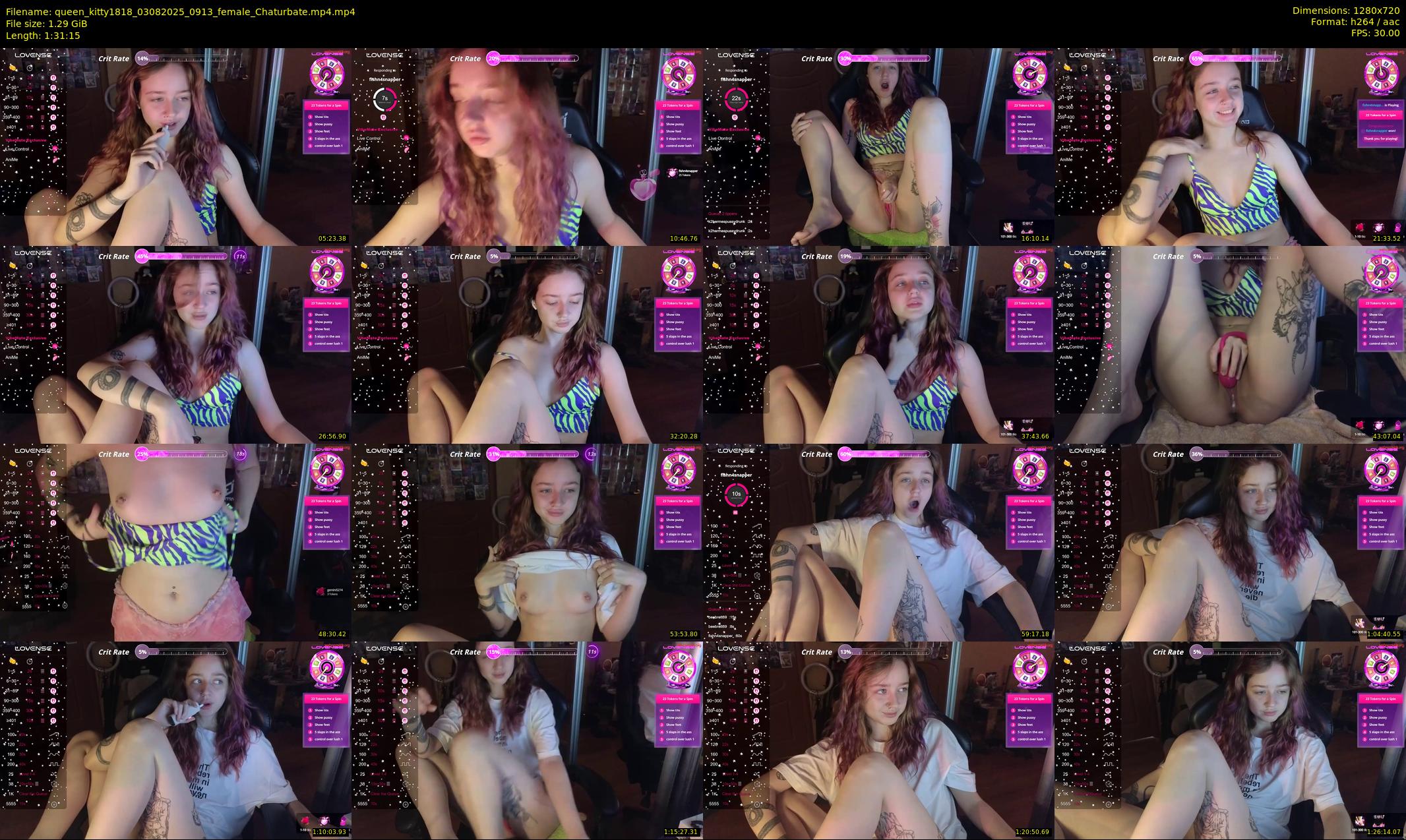 queen_kitty1818 — 92 minute Chaturbate female cam show recording, 720p, Aug 3, 2025