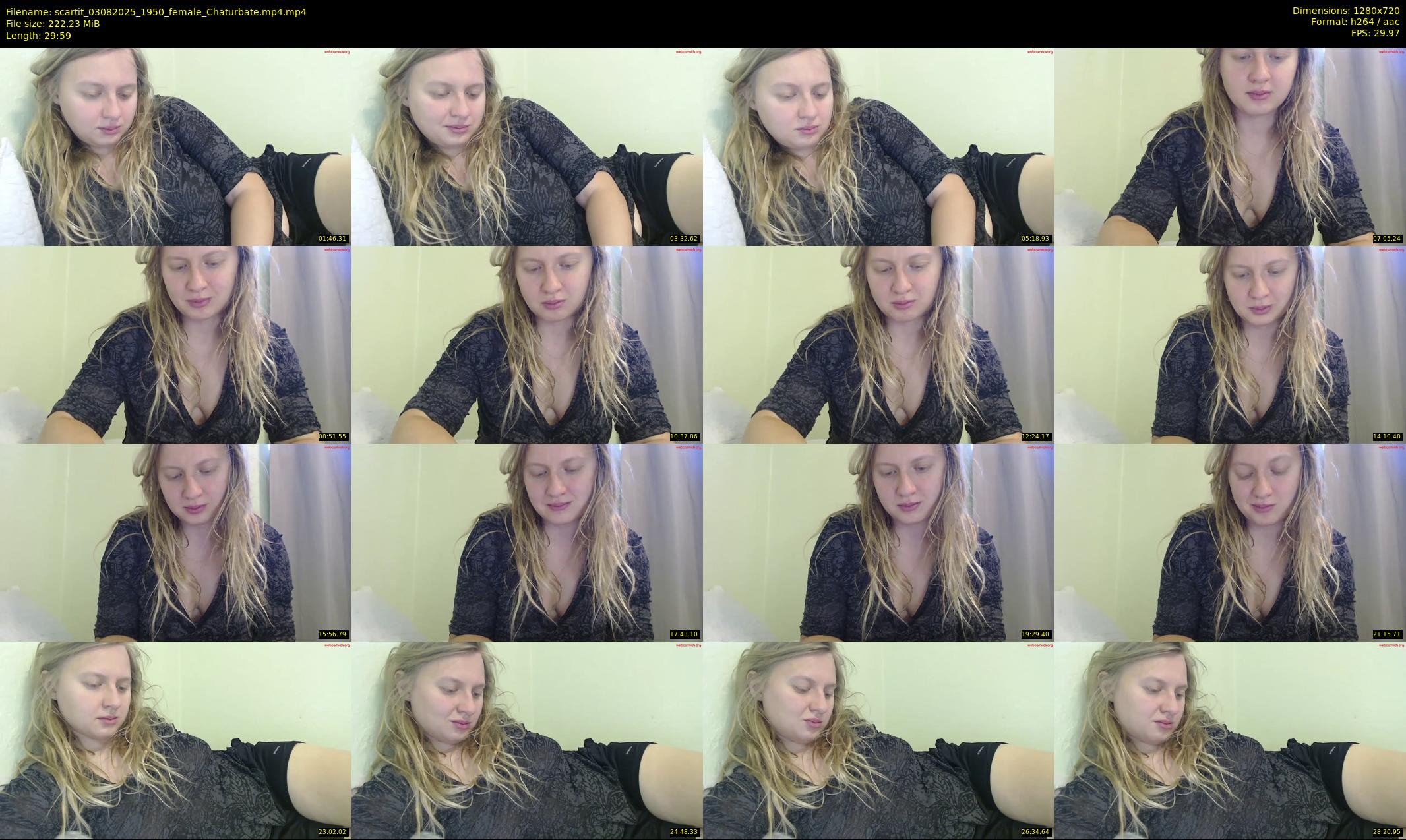 scartit — 30 minute Chaturbate female cam show recording, 720p, Aug 3, 2025