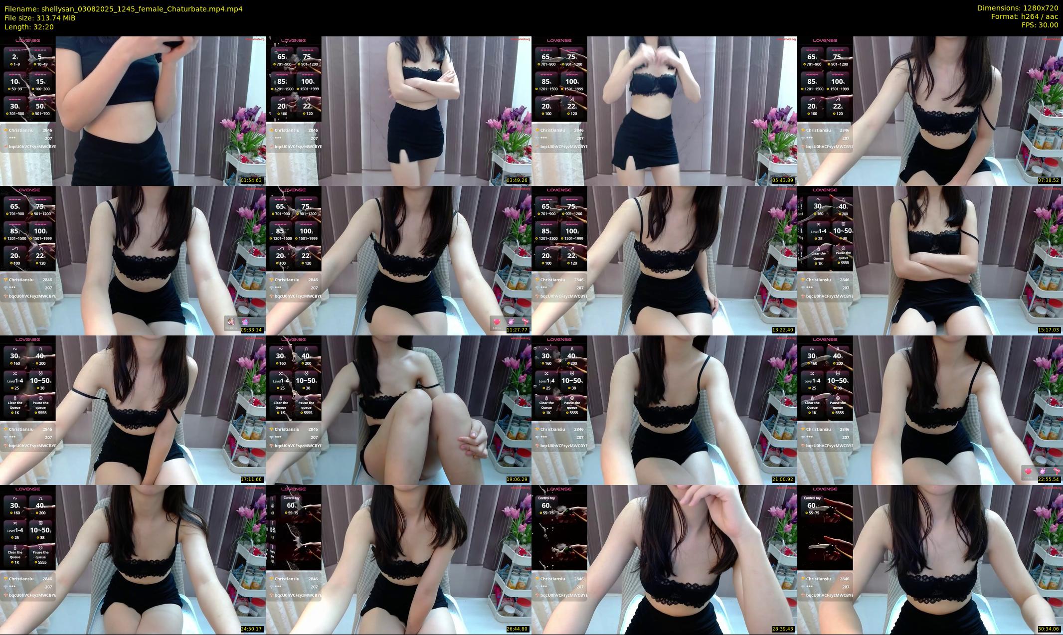 shellysan — 33 minute Chaturbate female cam show recording, 720p, Aug 3, 2025