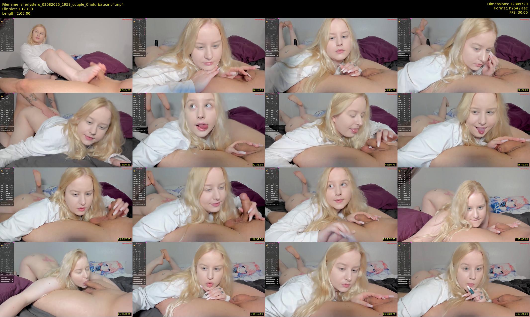 sherlystero — 120 minute Chaturbate couple cam show recording, 720p, Aug 3, 2025