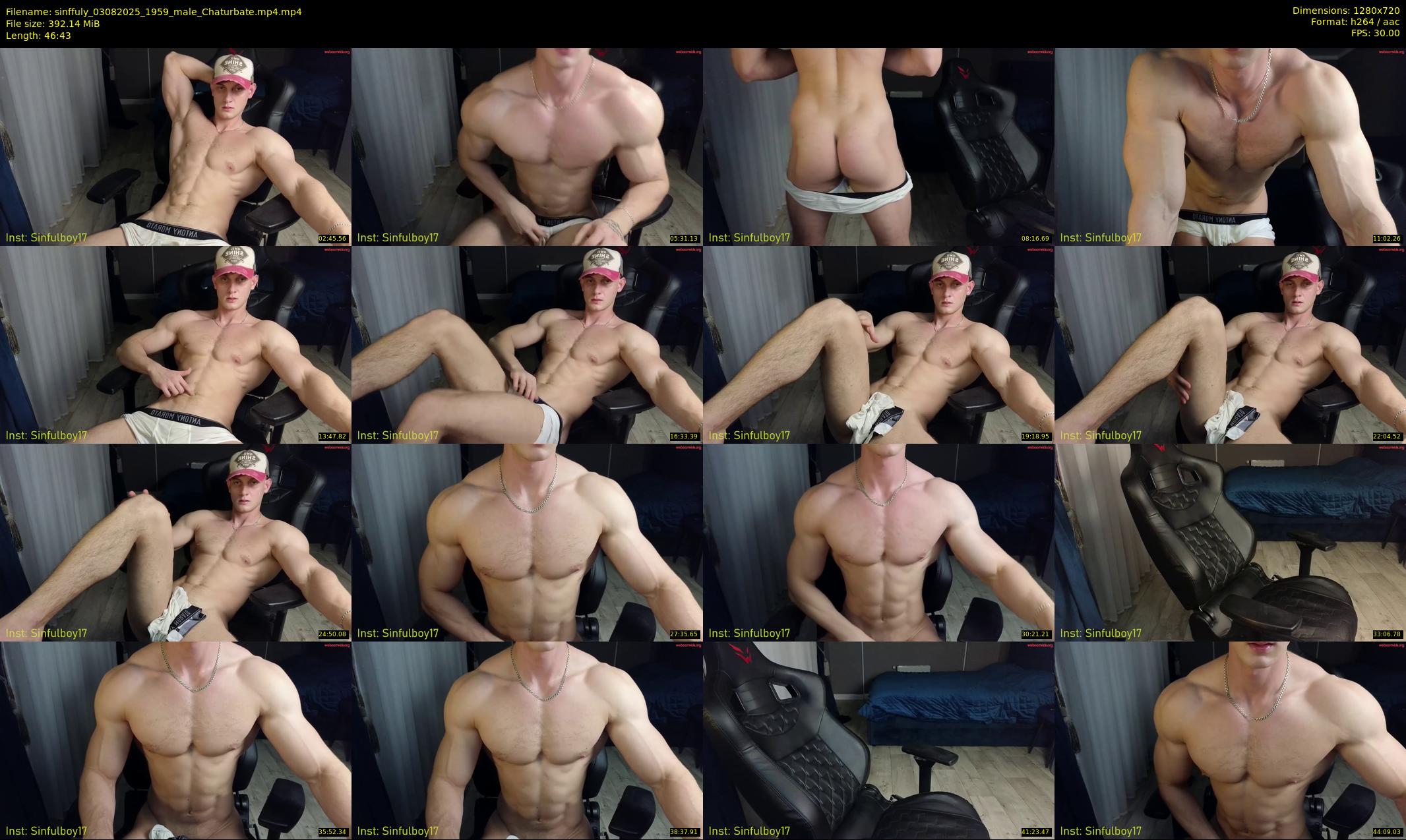 sinffuly — 47 minute Chaturbate male cam show recording, 720p, Aug 3, 2025