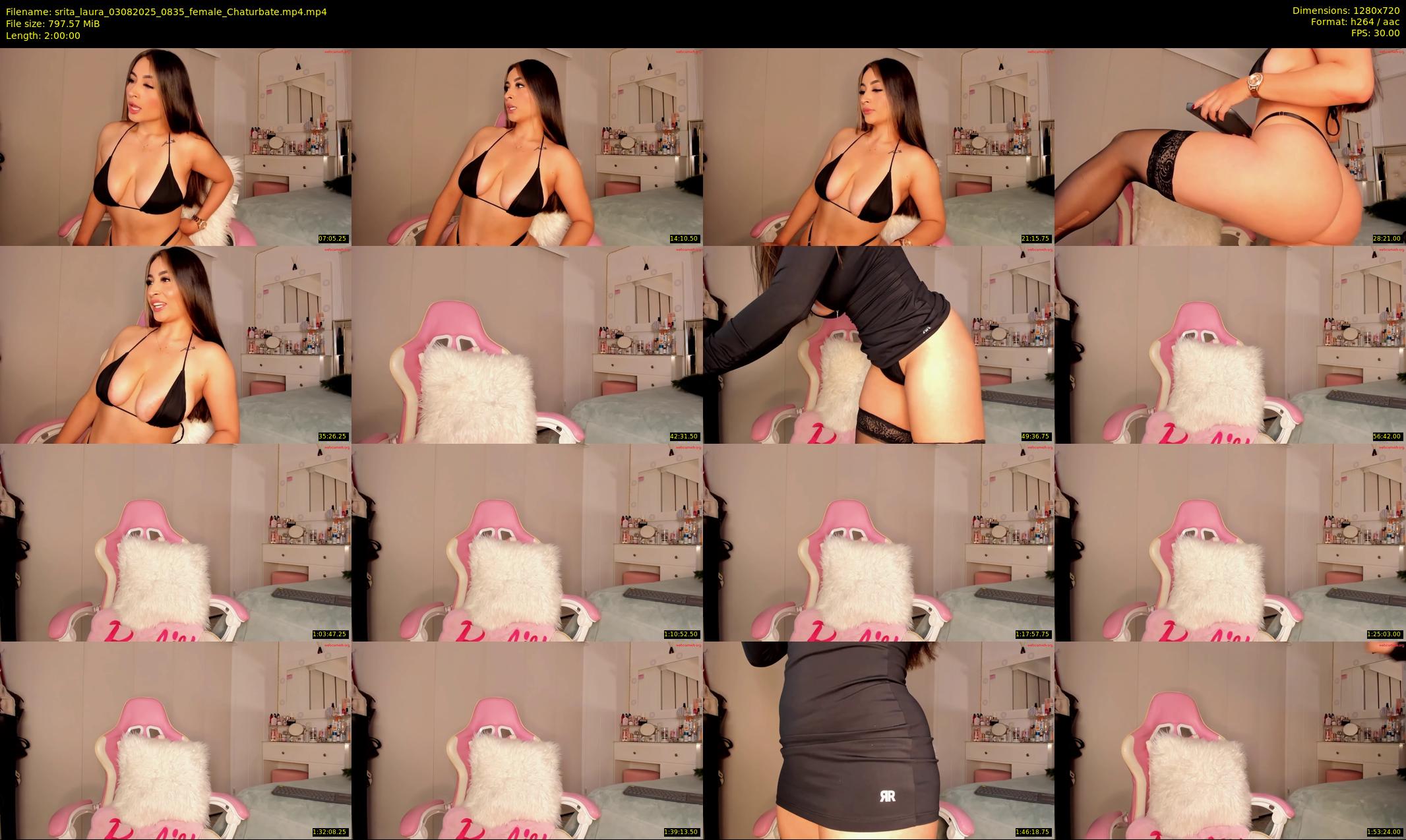 srita_laura — 120 minute Chaturbate female cam show recording, 720p, Aug 3, 2025