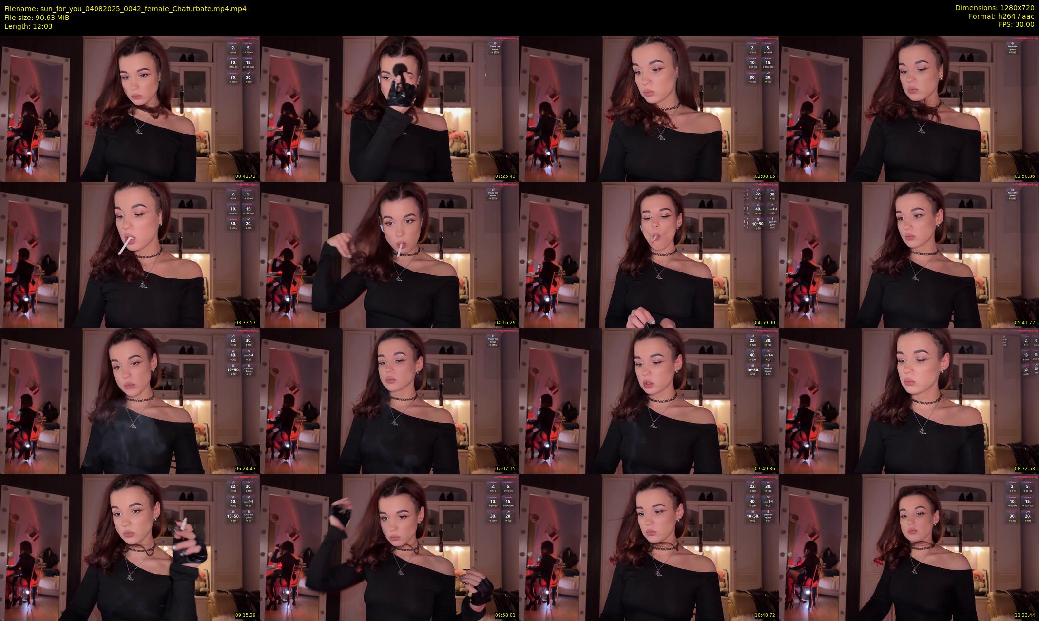 sun_for_you — 13 minute Chaturbate female cam show recording, 720p, Aug 4, 2025
