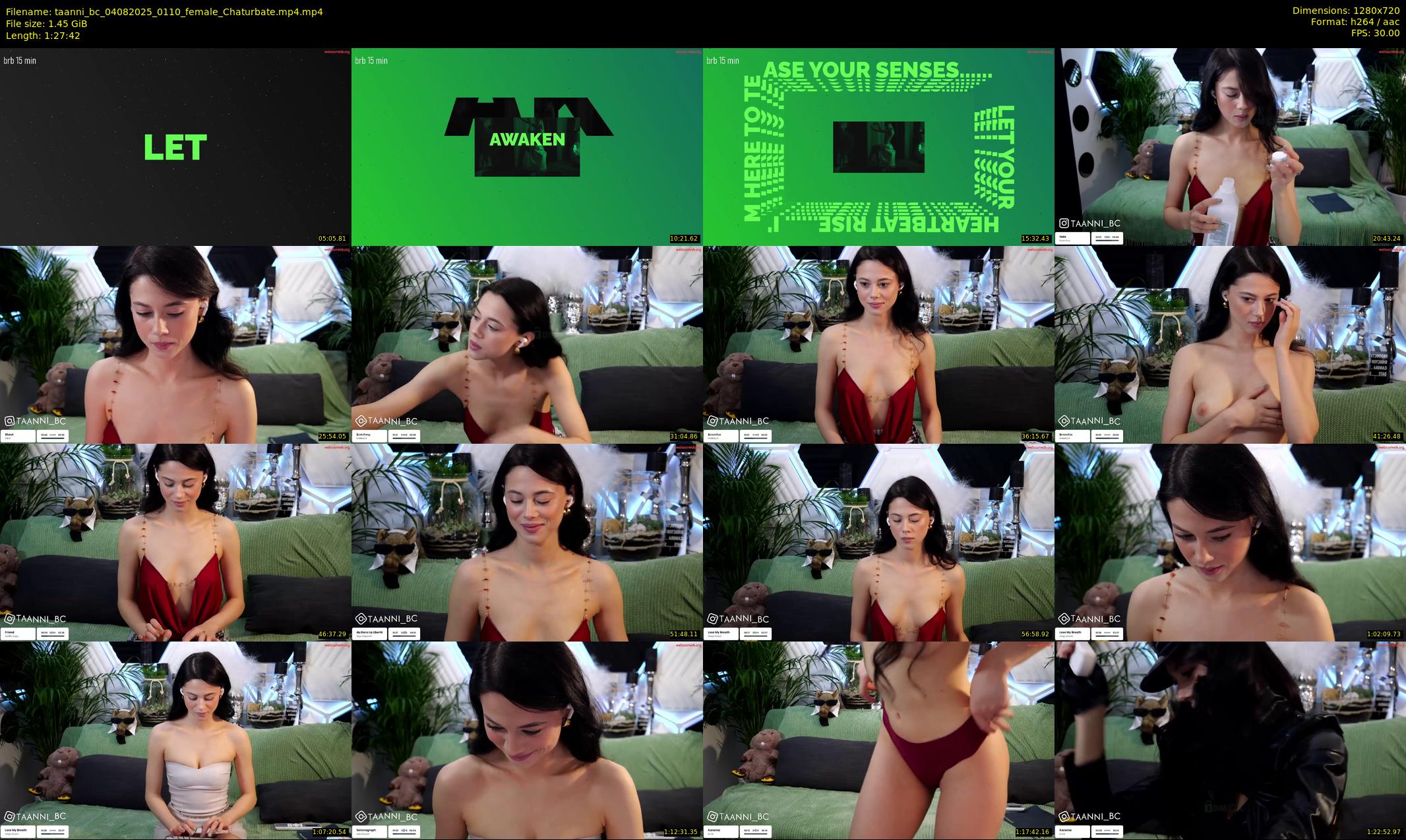 taanni_bc — 88 minute Chaturbate female cam show recording, 720p, Aug 4, 2025