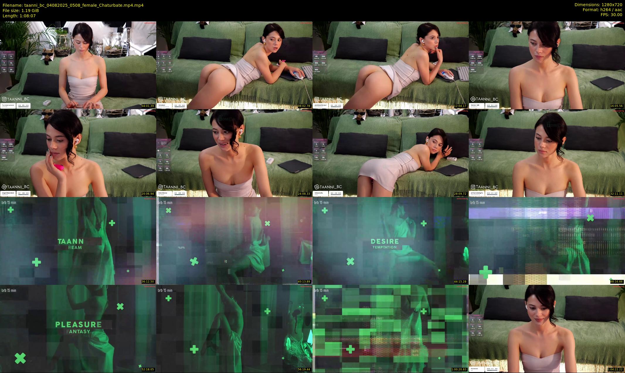 taanni_bc — 69 minute Chaturbate female cam show recording, 720p, Aug 4, 2025