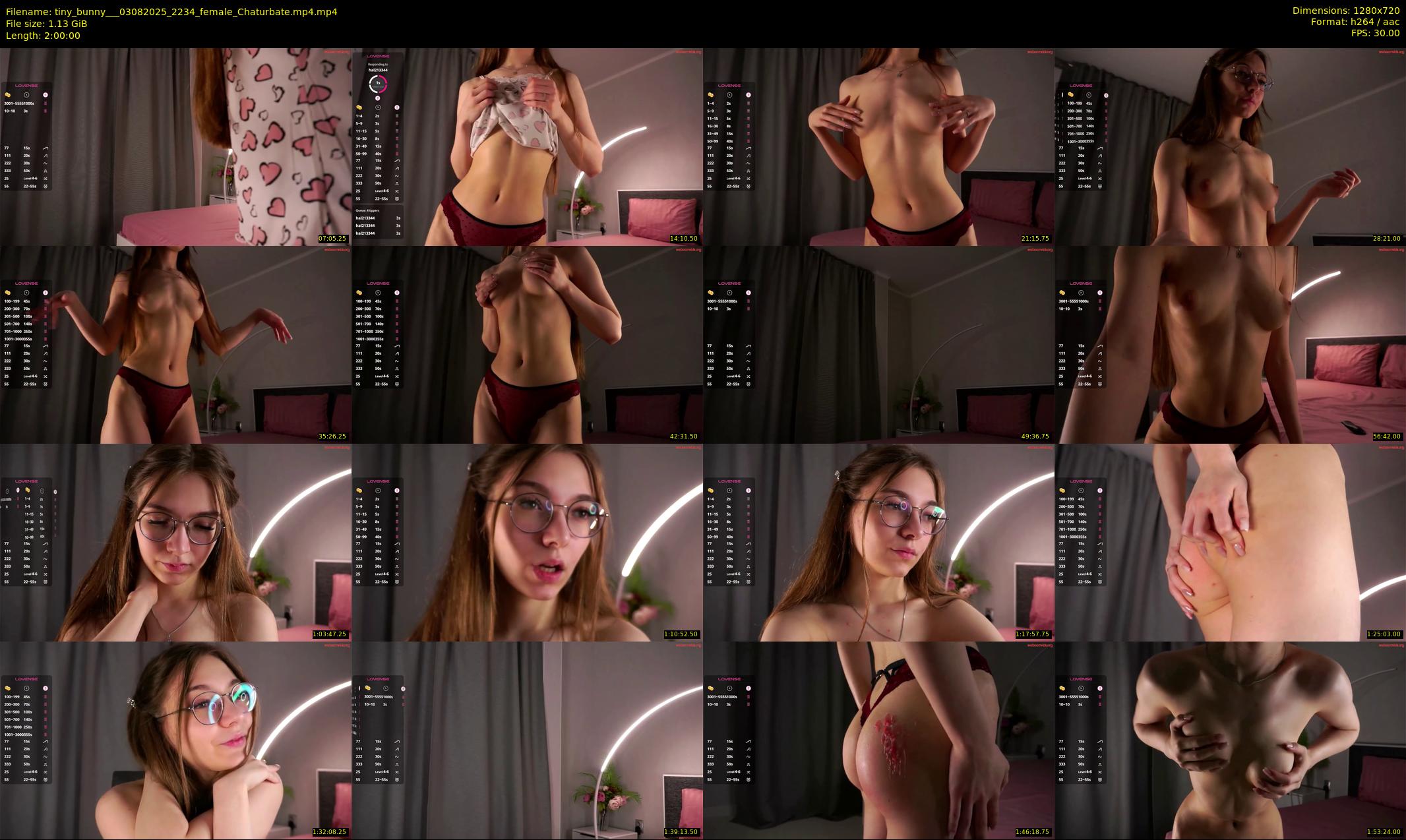 tiny_bunny__ — 120 minute Chaturbate female cam show recording, 720p, Aug 3, 2025
