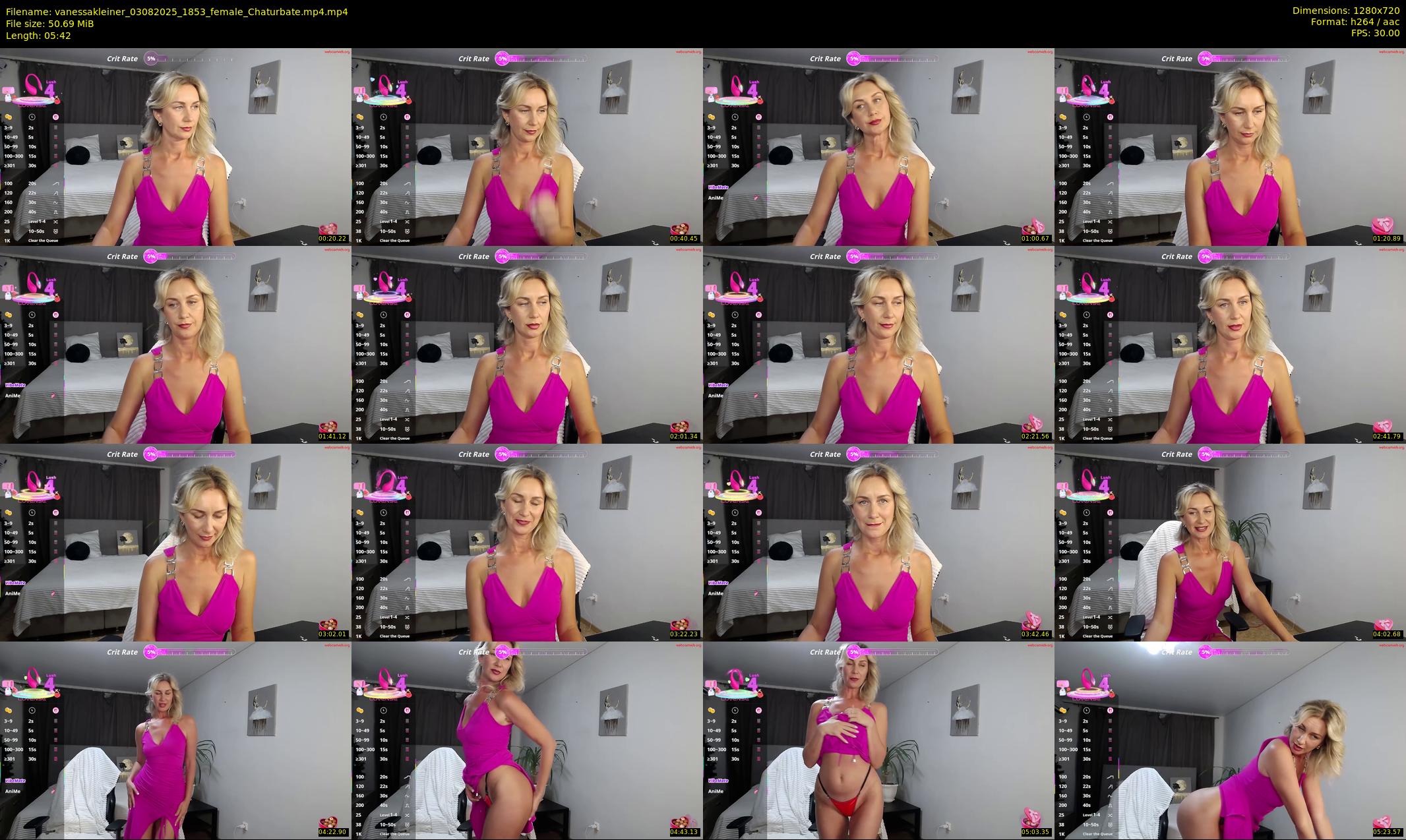 vanessakleiner — 6 minute Chaturbate female cam show recording, 720p, Aug 3, 2025