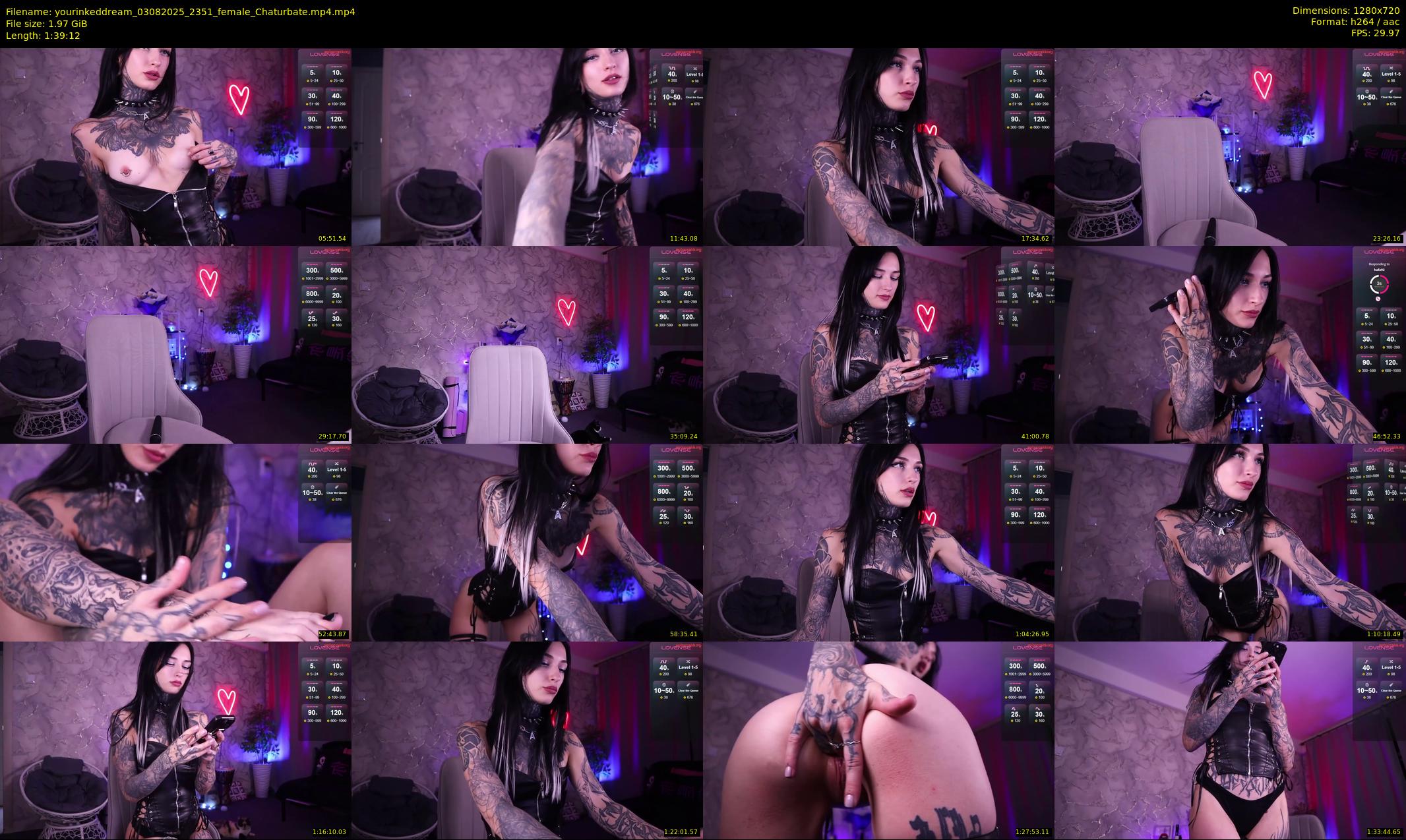 yourinkeddream — 100 minute Chaturbate couple cam show recording, 720p, Aug 3, 2025