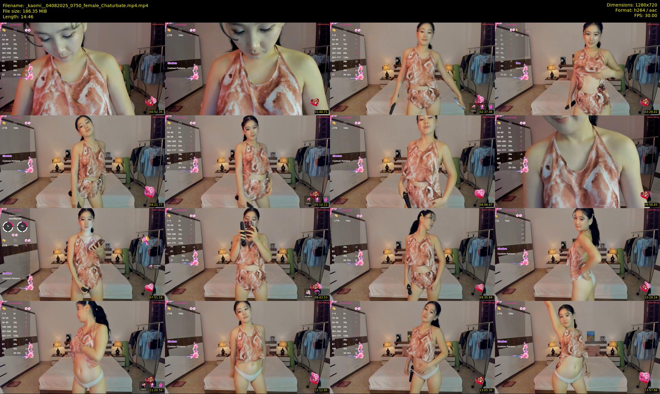 _kaomi_ — 15 minute Chaturbate female cam show recording, 720p, Aug 4, 2025