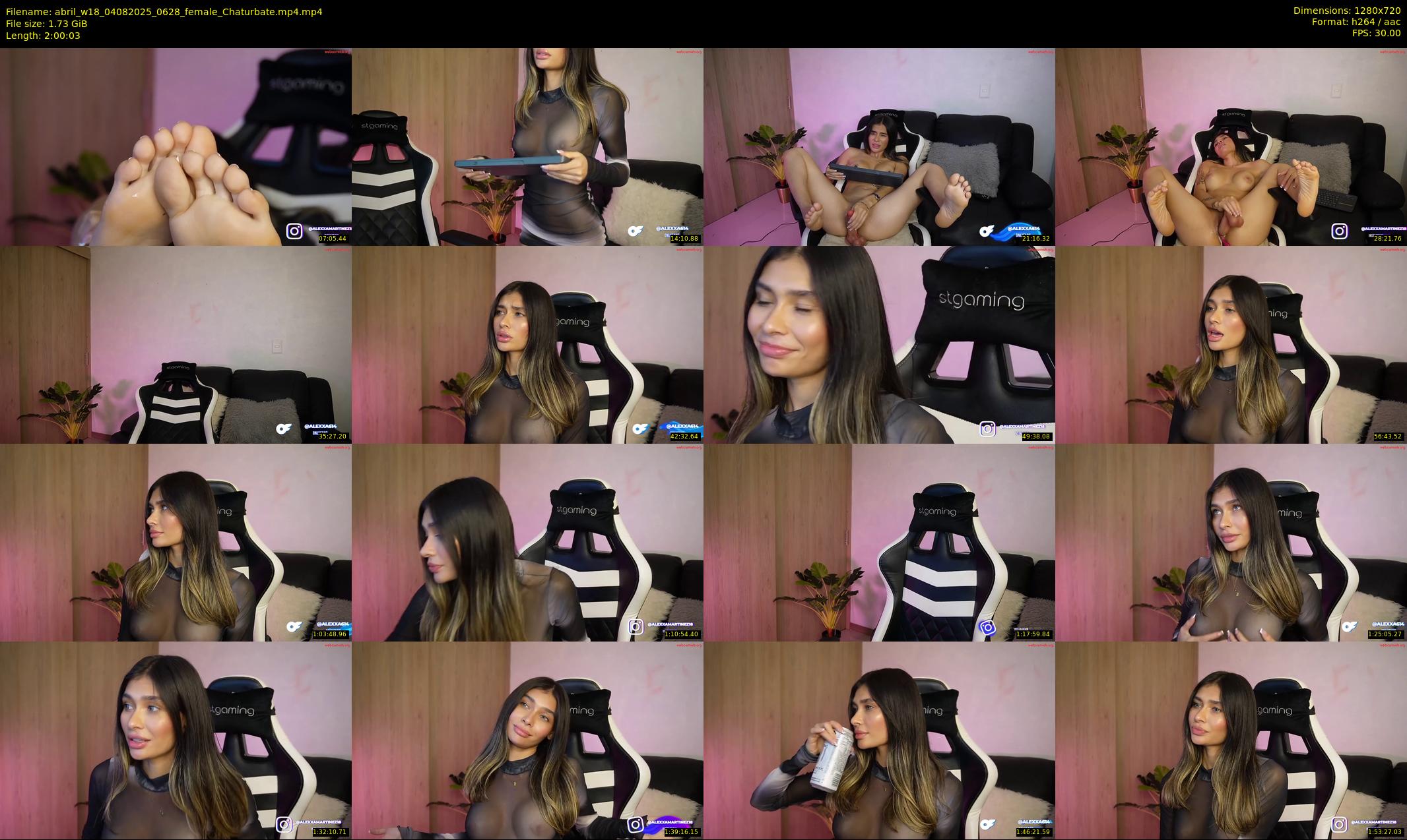 abril_w18 — 121 minute Chaturbate female cam show recording, 720p, Aug 4, 2025