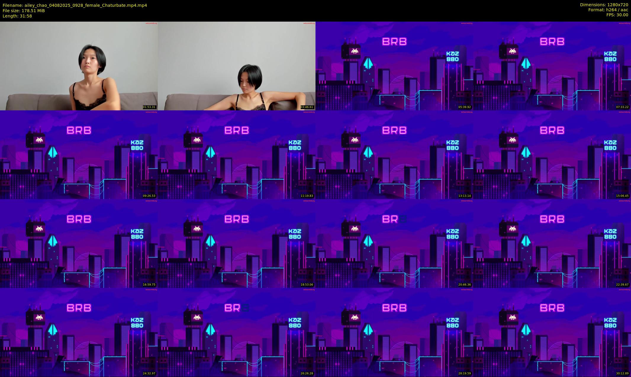 ailey_chao — 32 minute Chaturbate female cam show recording, 720p, Aug 4, 2025