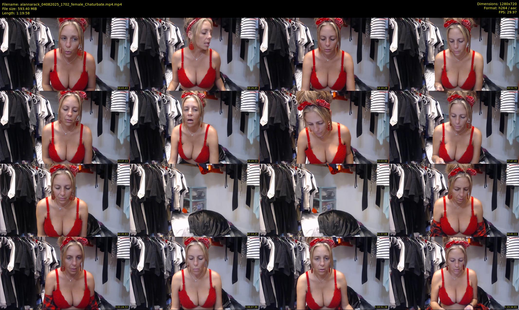 alannarack — 80 minute Chaturbate female cam show recording, 720p, Aug 4, 2025