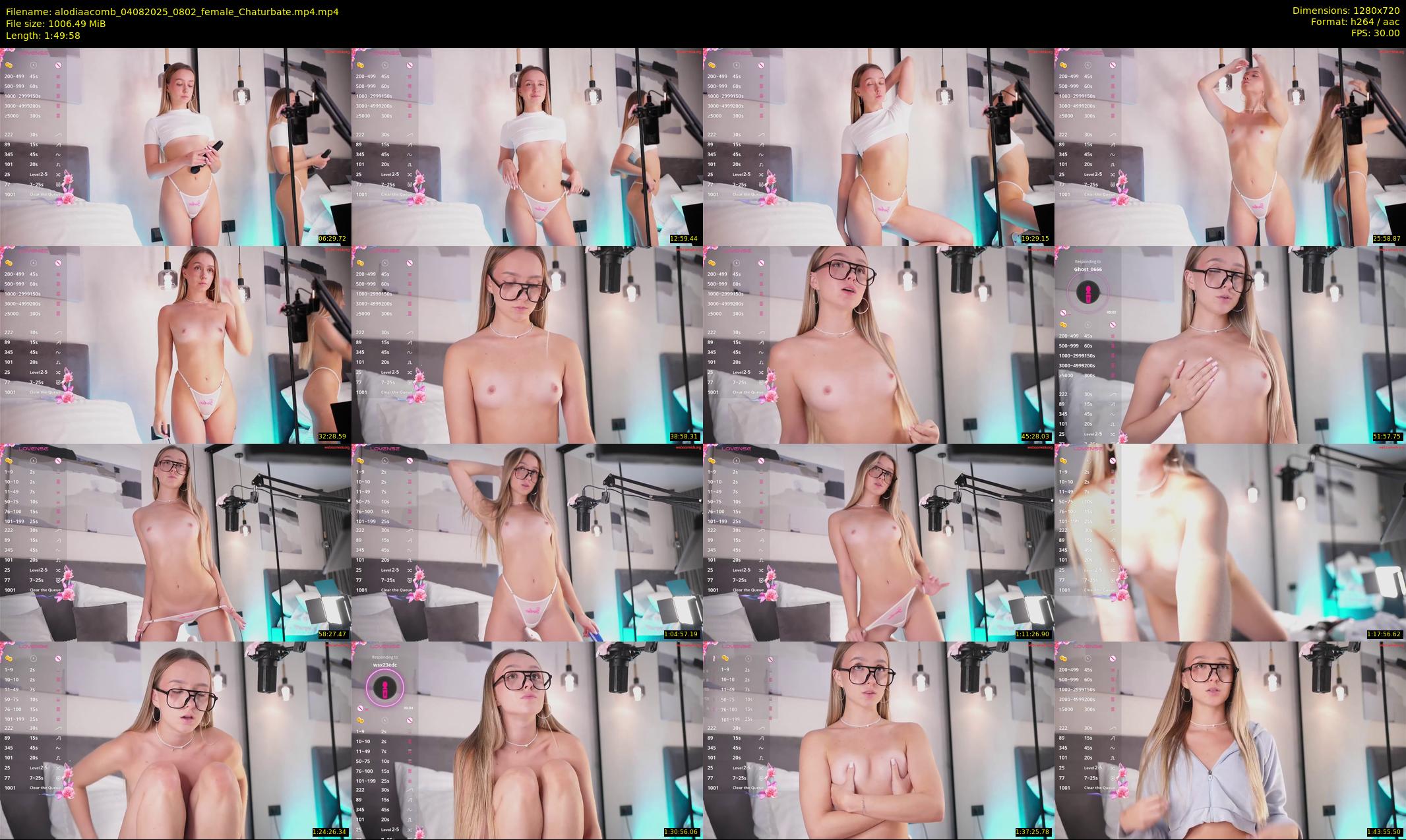 alodiaacomb — 110 minute Chaturbate female cam show recording, 720p, Aug 4, 2025