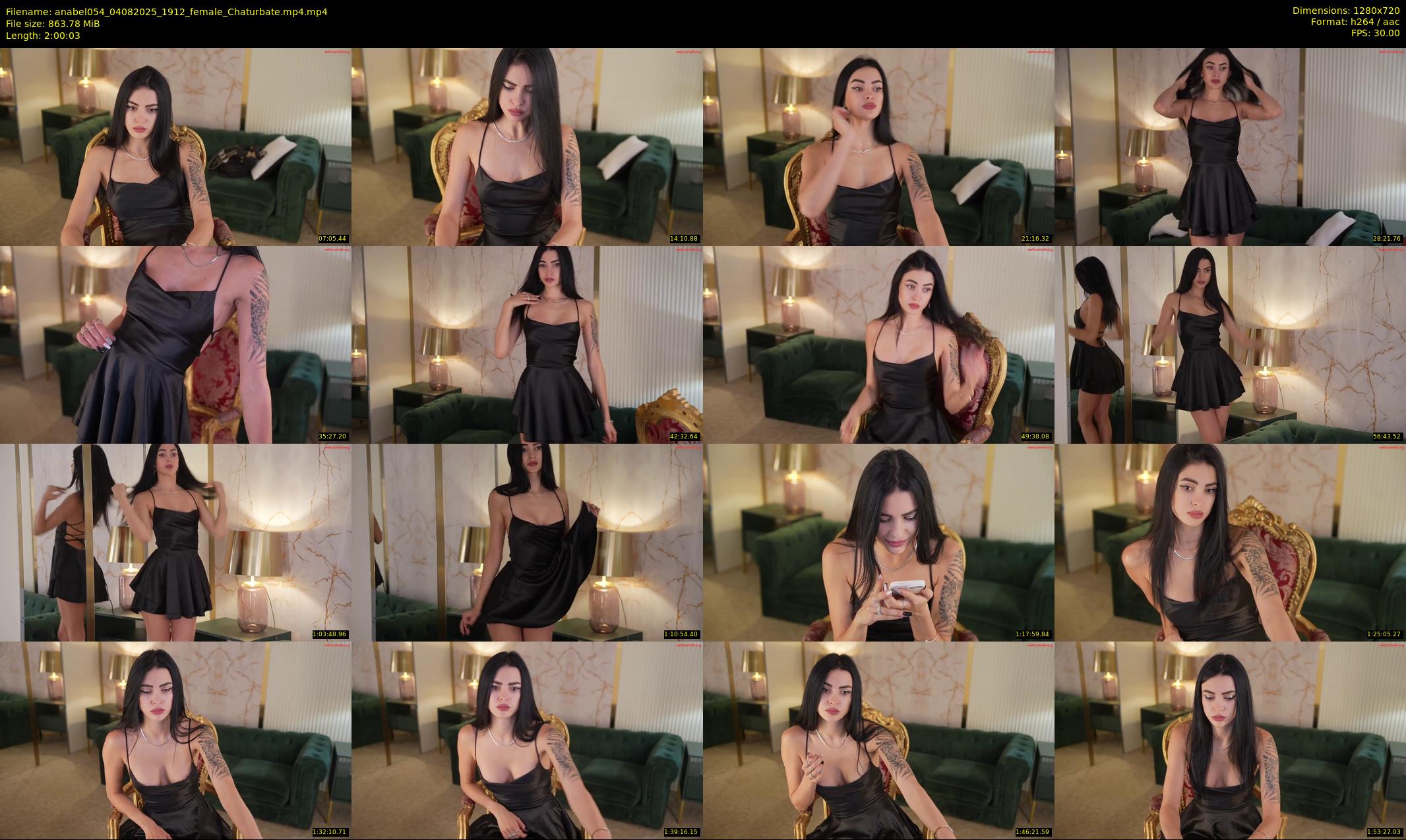 anabel054 — 121 minute Chaturbate female cam show recording, 720p, Aug 4, 2025