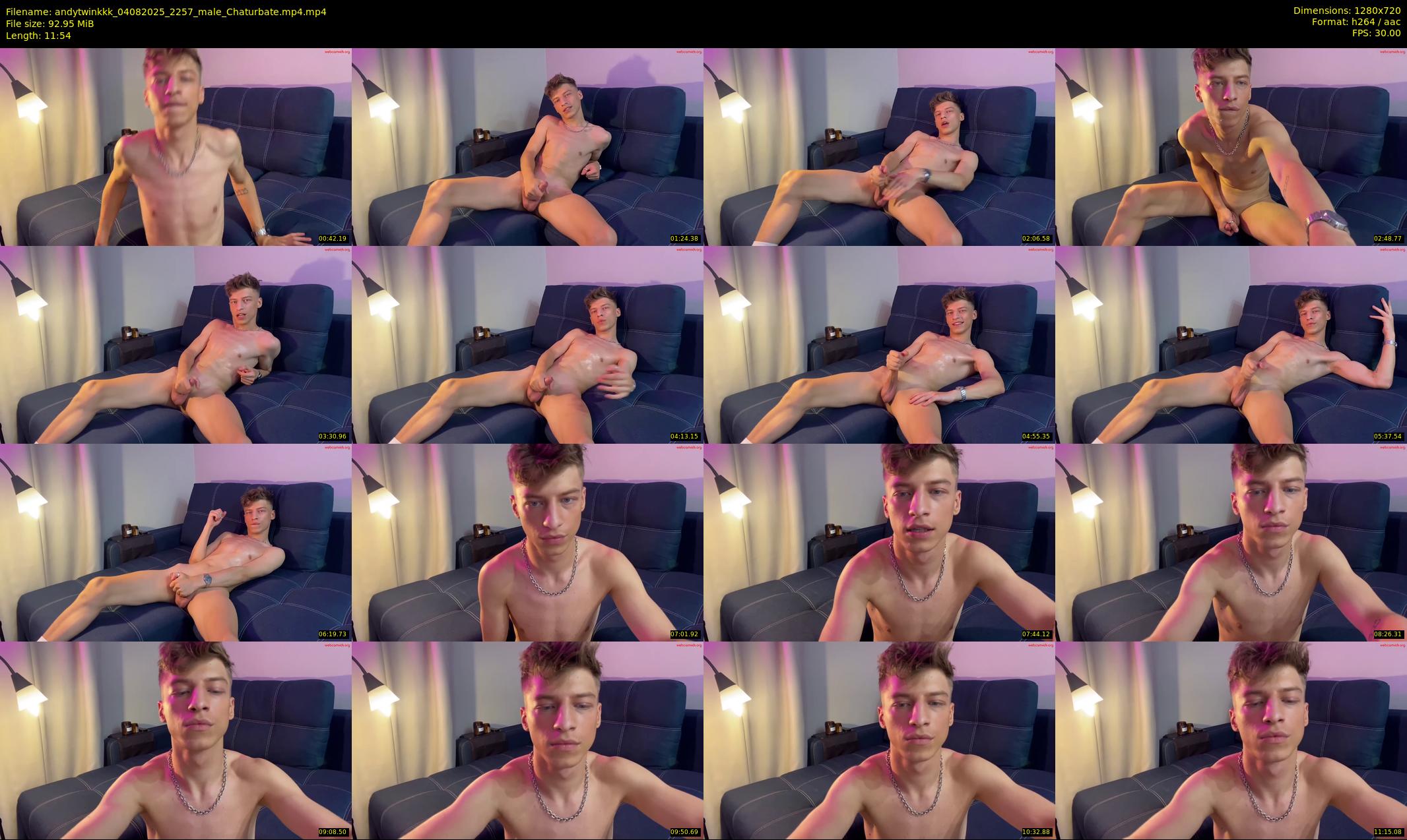 andytwinkkk — 12 minute Chaturbate male cam show recording, 720p, Aug 4, 2025