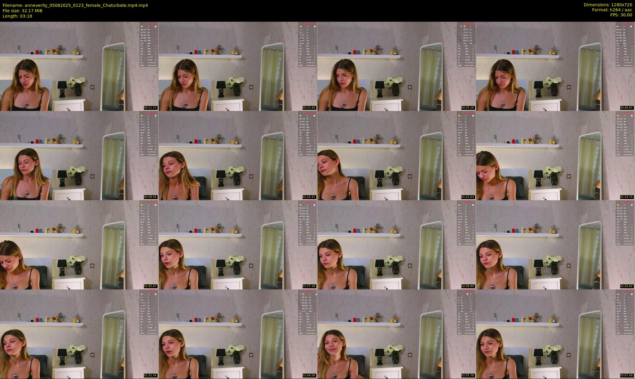 anneverity — 4 minute Chaturbate female cam show recording, 720p, Aug 5, 2025