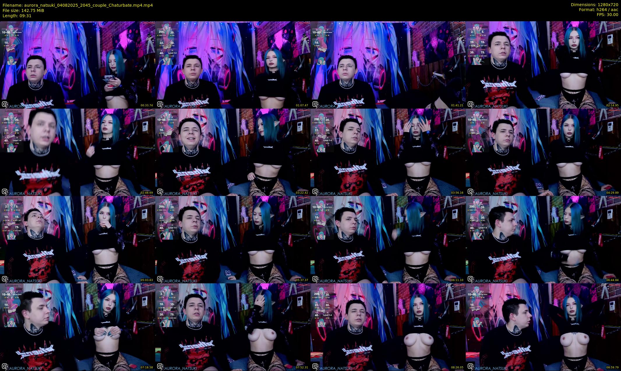 aurora_natsuki — 10 minute Chaturbate couple cam show recording, 720p, Aug 4, 2025