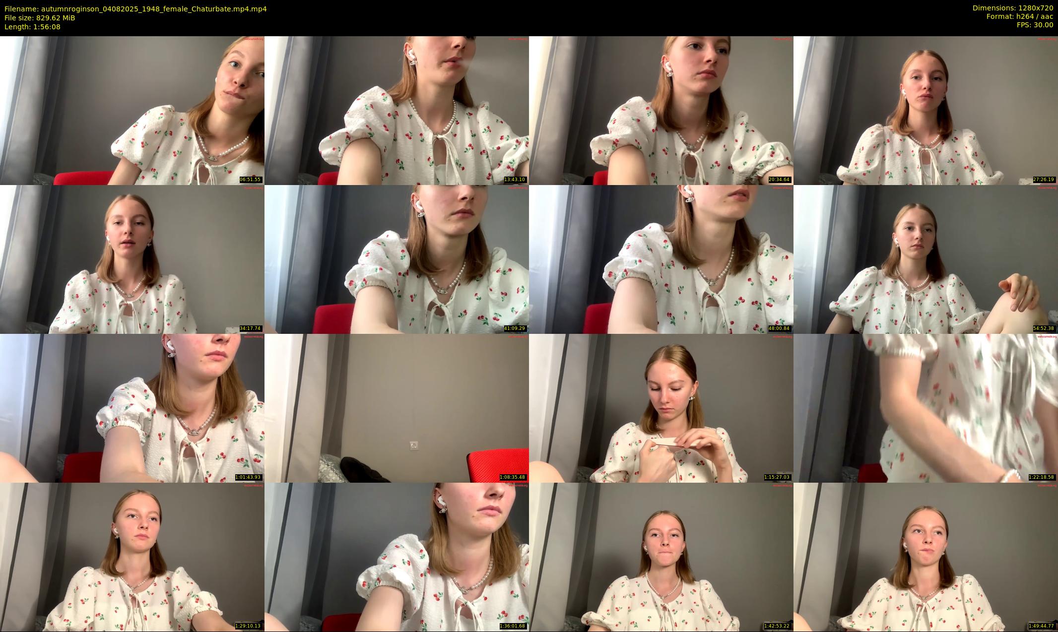 autumnroginson — 117 minute Chaturbate female cam show recording, 720p, Aug 4, 2025