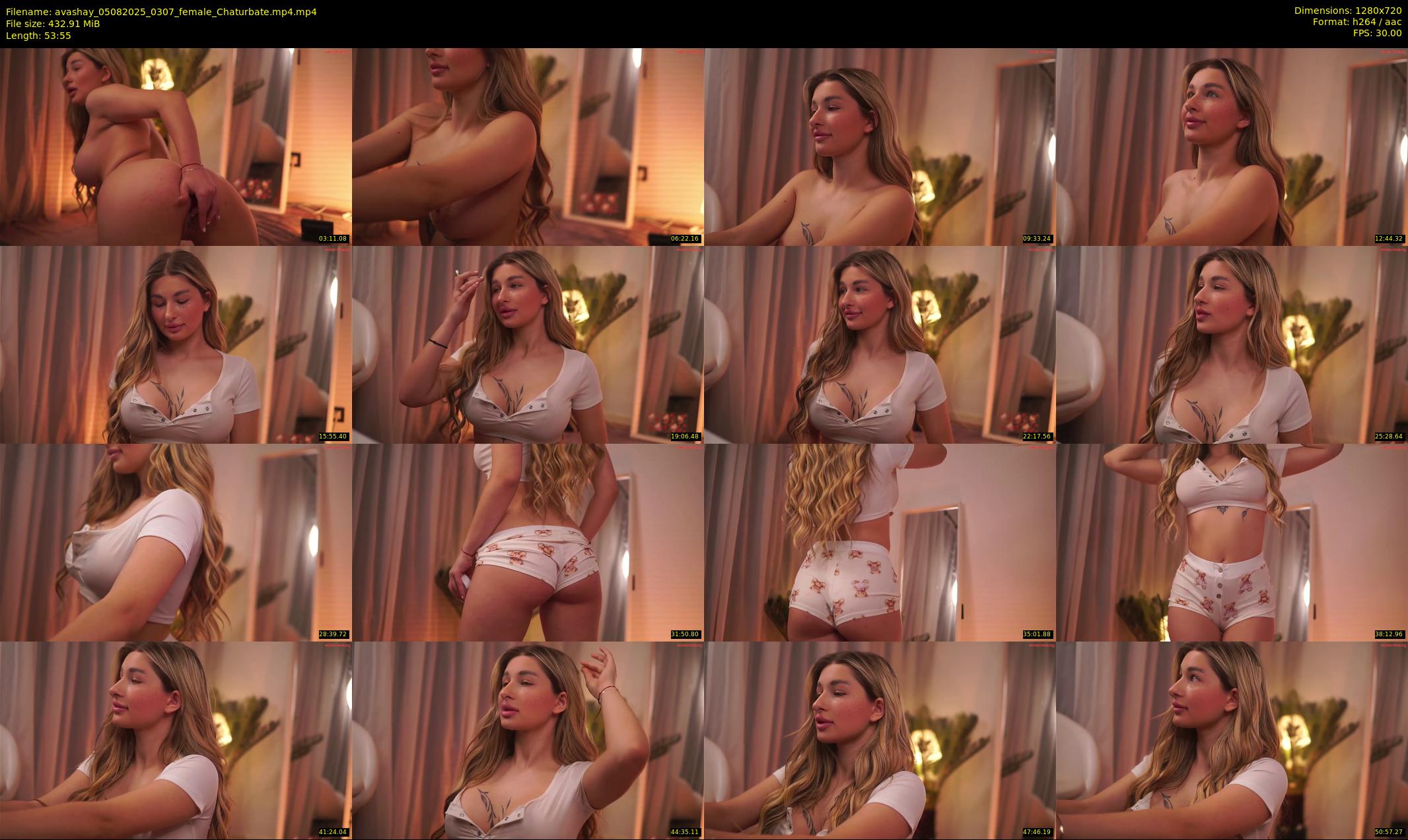 avashay — 54 minute Chaturbate female cam show recording, 720p, Aug 5, 2025
