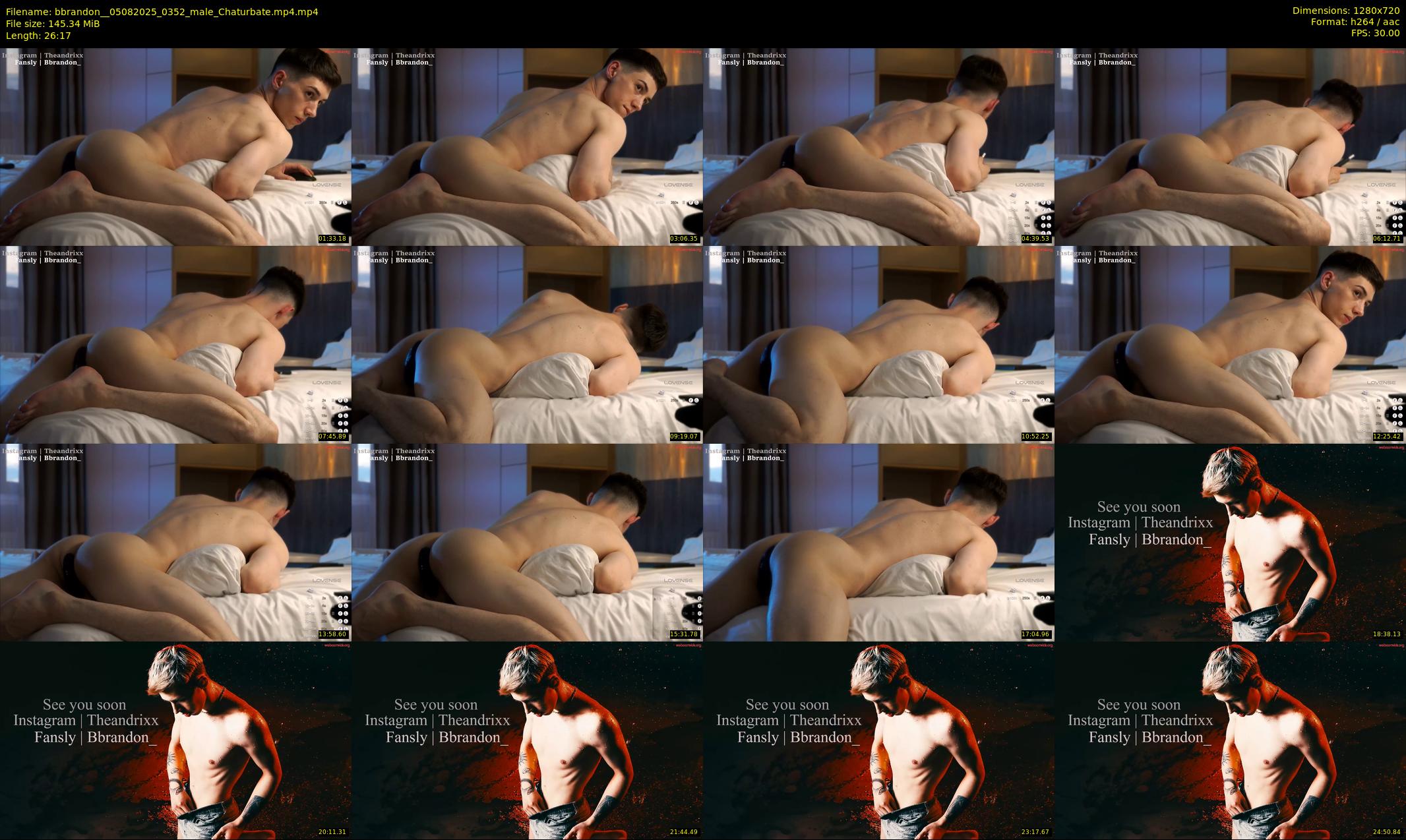 bbrandon_ — 27 minute Chaturbate male cam show recording, 720p, Aug 5, 2025