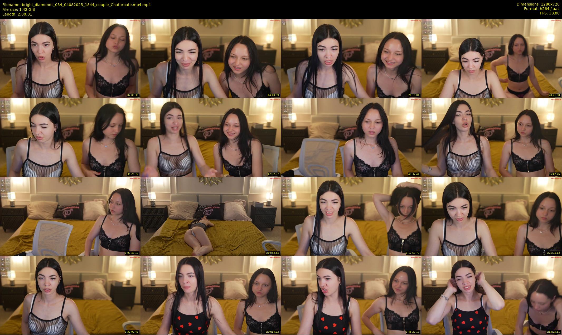 bright_diamonds_054 — 121 minute Chaturbate couple cam show recording, 720p, Aug 4, 2025