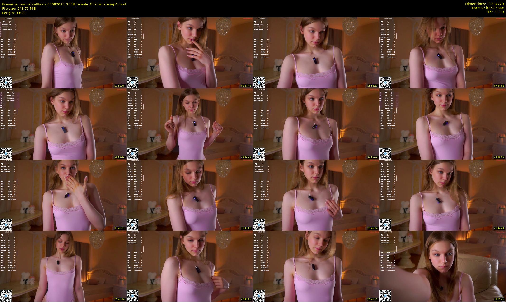 burnletitallburn — 34 minute Chaturbate female cam show recording, 720p, Aug 4, 2025