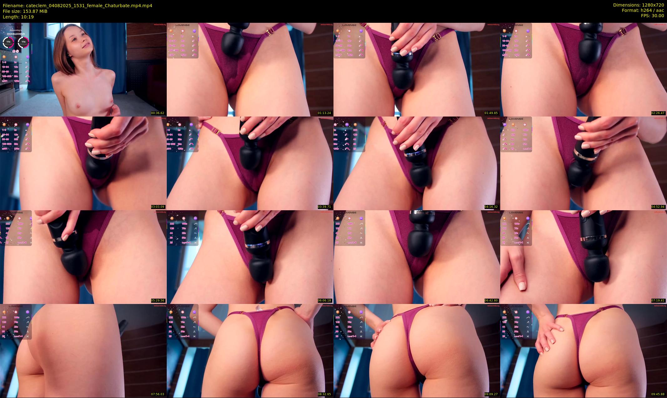cateclem — 11 minute Chaturbate female cam show recording, 720p, Aug 4, 2025