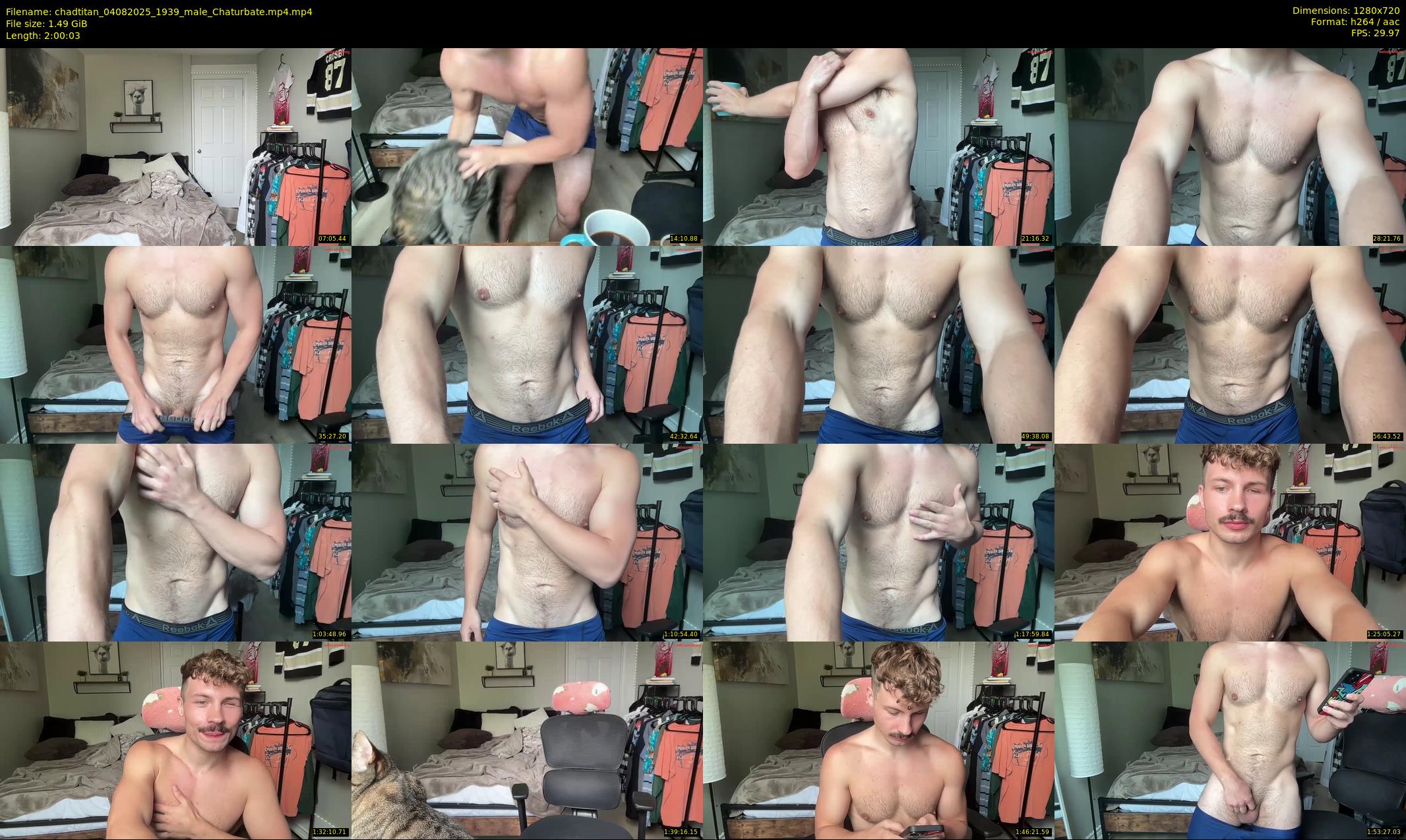 chadtitan — 121 minute Chaturbate male cam show recording, 720p, Aug 4, 2025