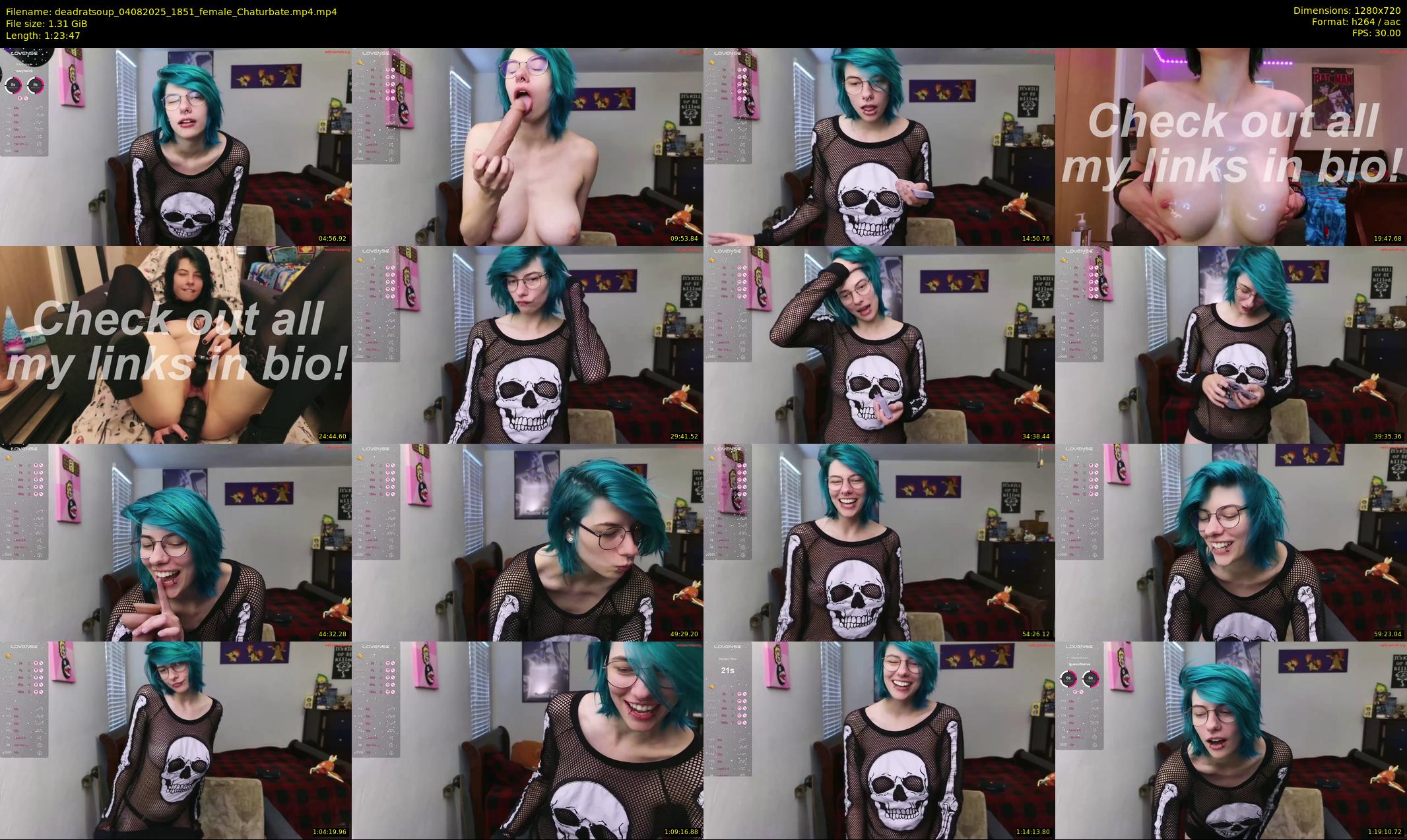 deadratsoup — 84 minute Chaturbate female cam show recording, 720p, Aug 4, 2025